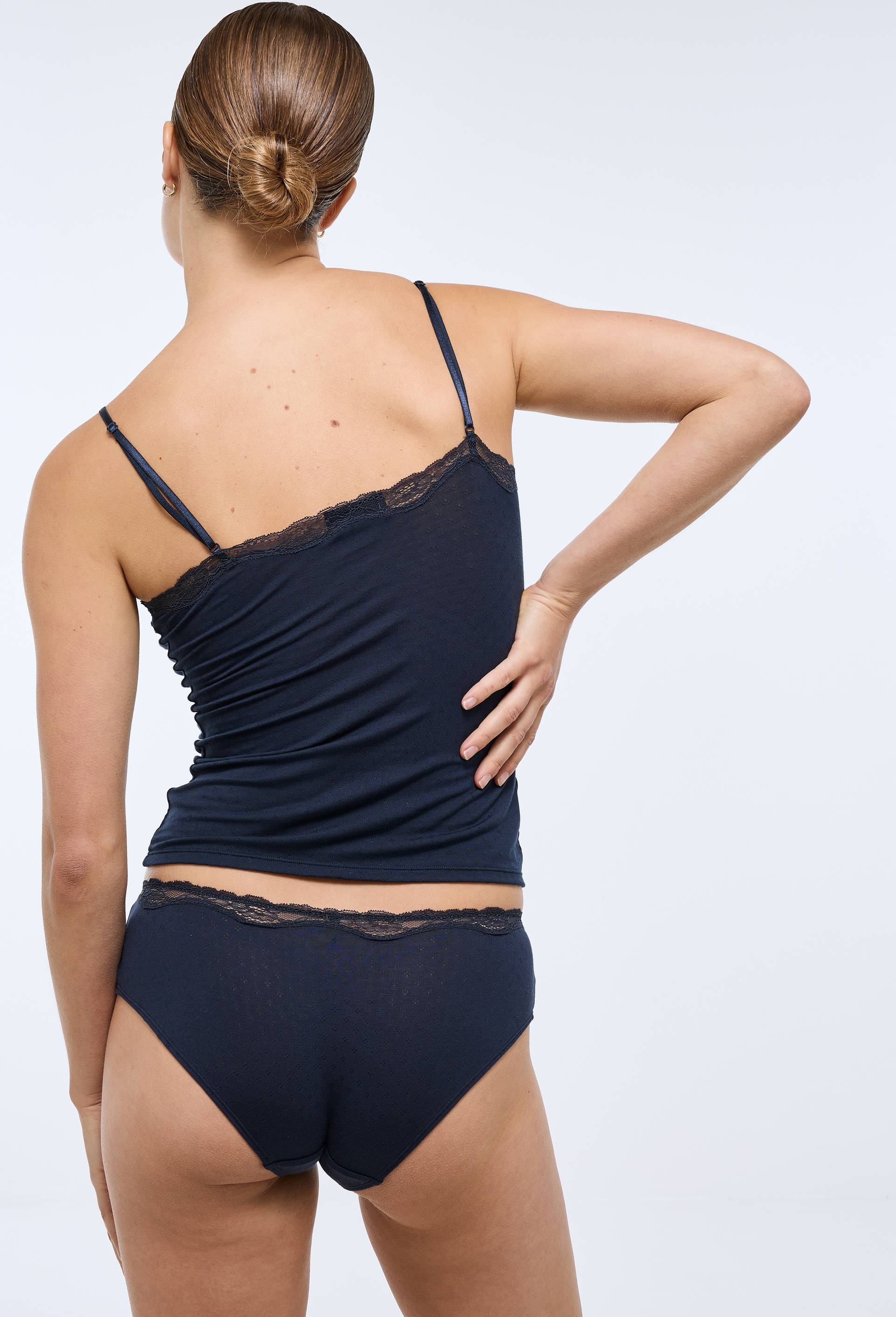 Lot de 2 shorties MALAURY en modal, Bleu fonc&eacute;, large image number 2
