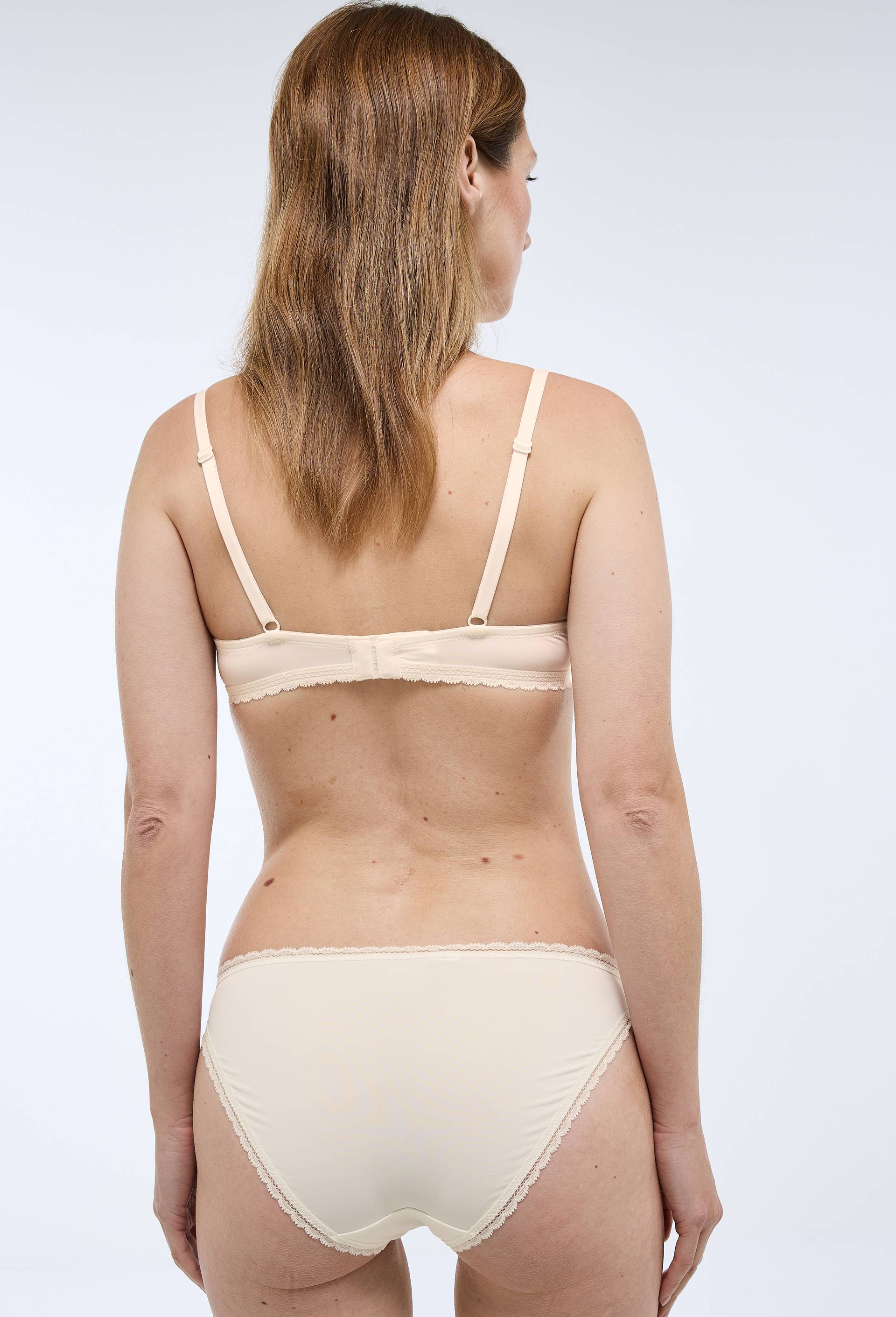 Culotte ALMA en microfibre et dentelle, Rose clair, large image number 1.0