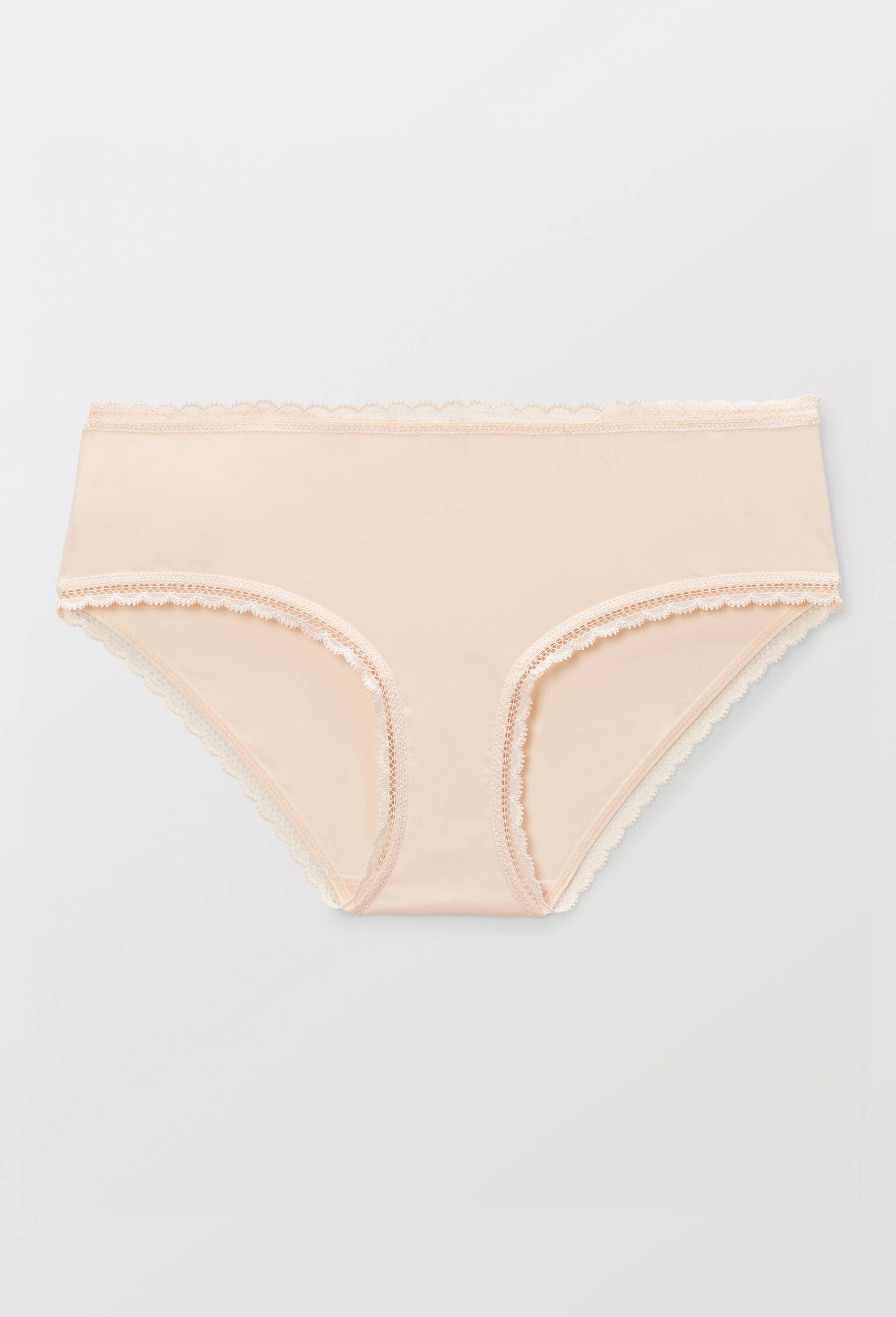 Shorty ALMA en microfibre et dentelle, Rose clair, large image number 2.0