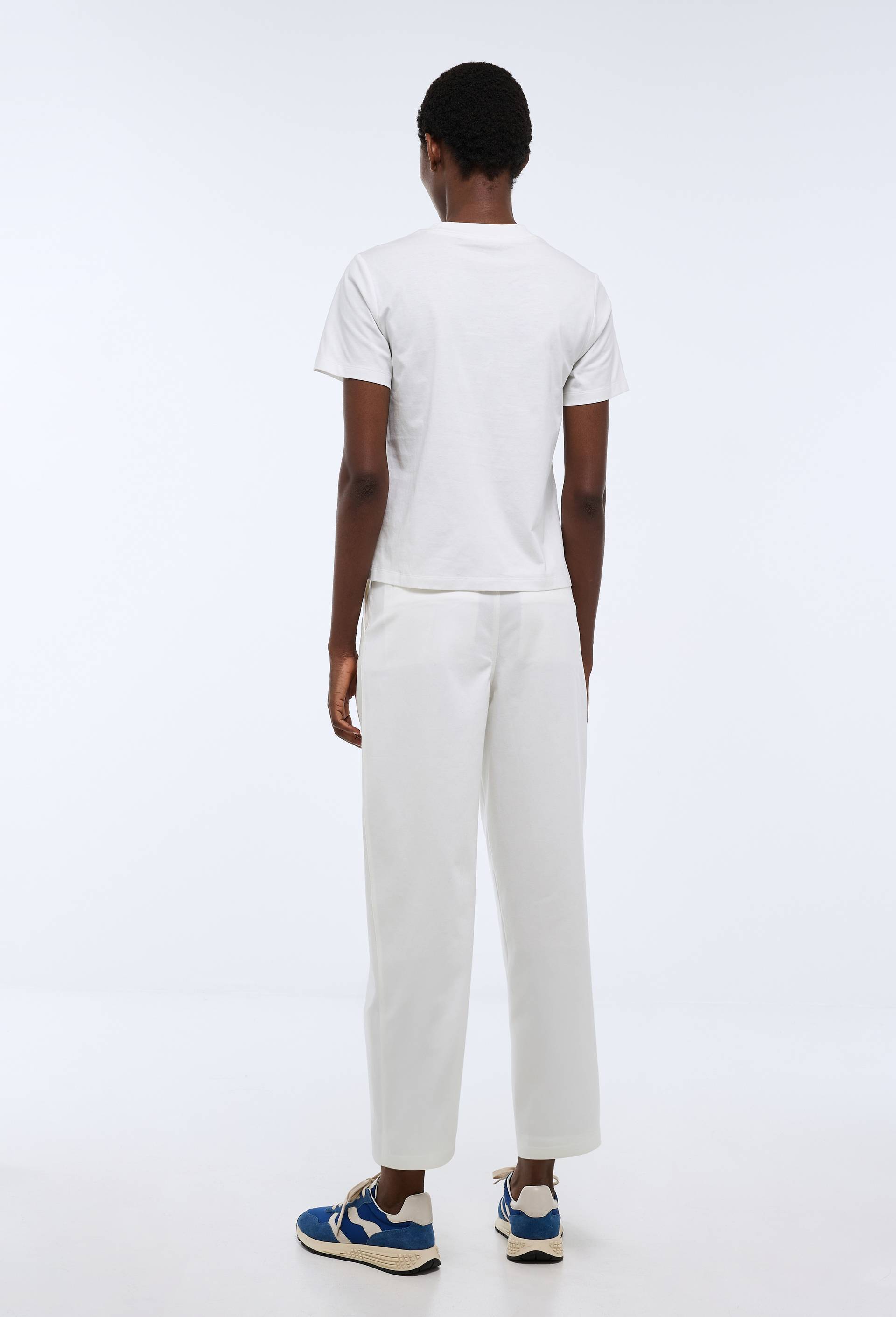 Pantalon de golf uni en coton, Ecru, large image number 1