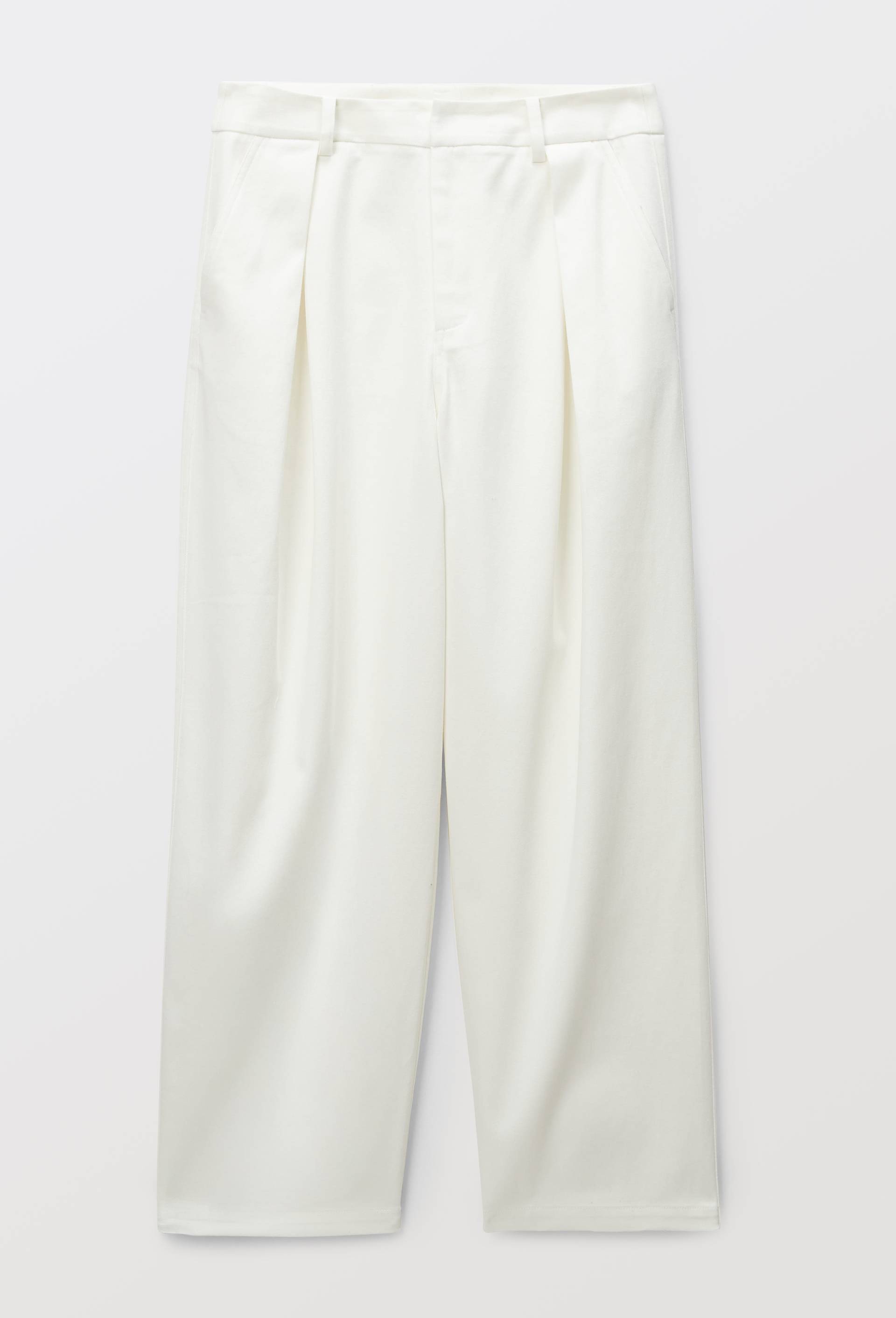 Pantalon de golf uni en coton, Ecru, large image number 2.0