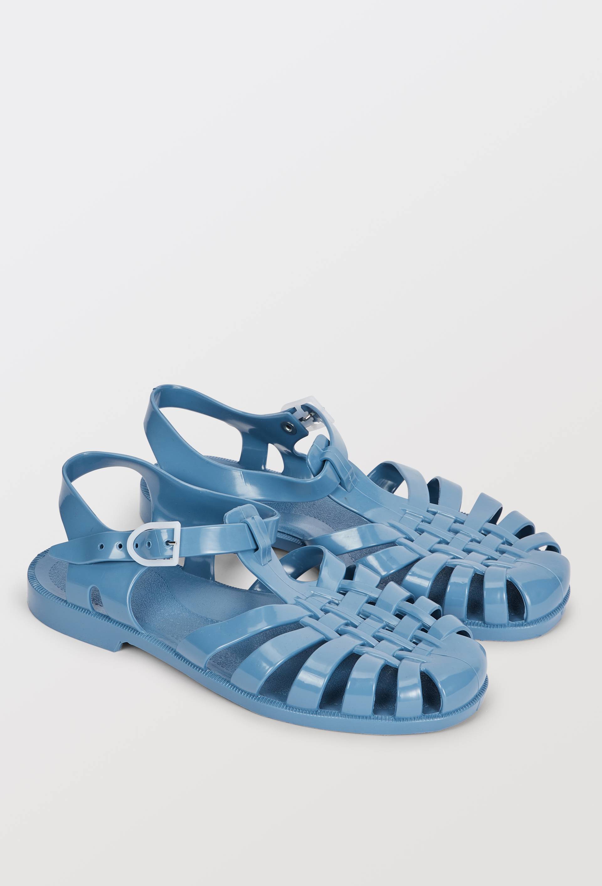 Sandales de plage en plastique, Bleu fonc&eacute;, large image number 0.0