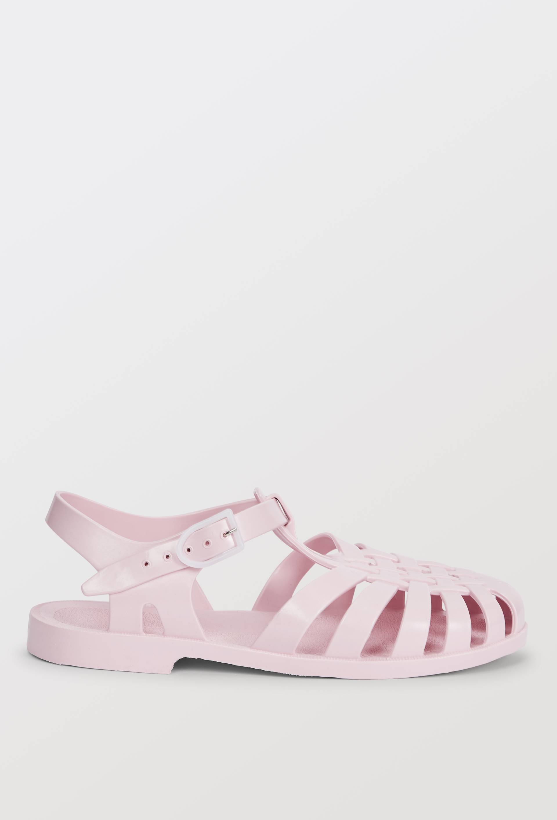 Sandales de plage en plastique, Rose clair, large image number 2