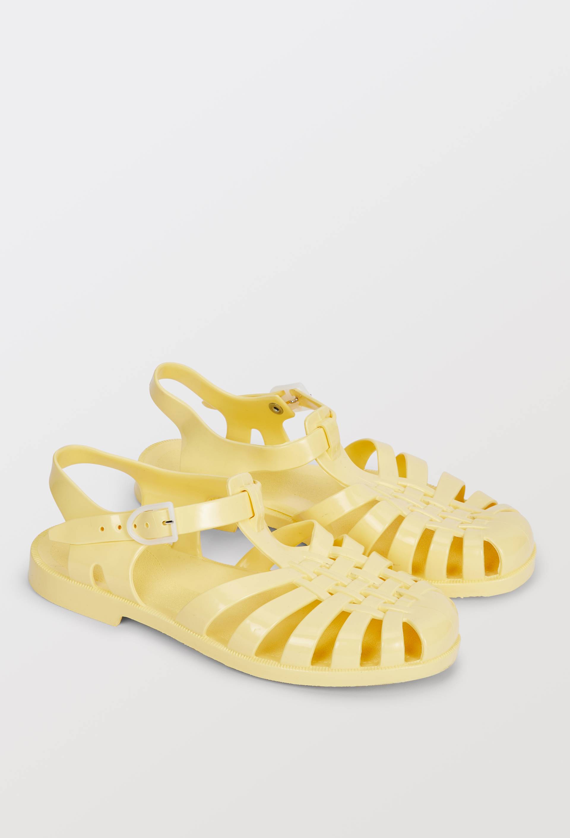 Sandales de plage en plastique, Jaune, large image number 0
