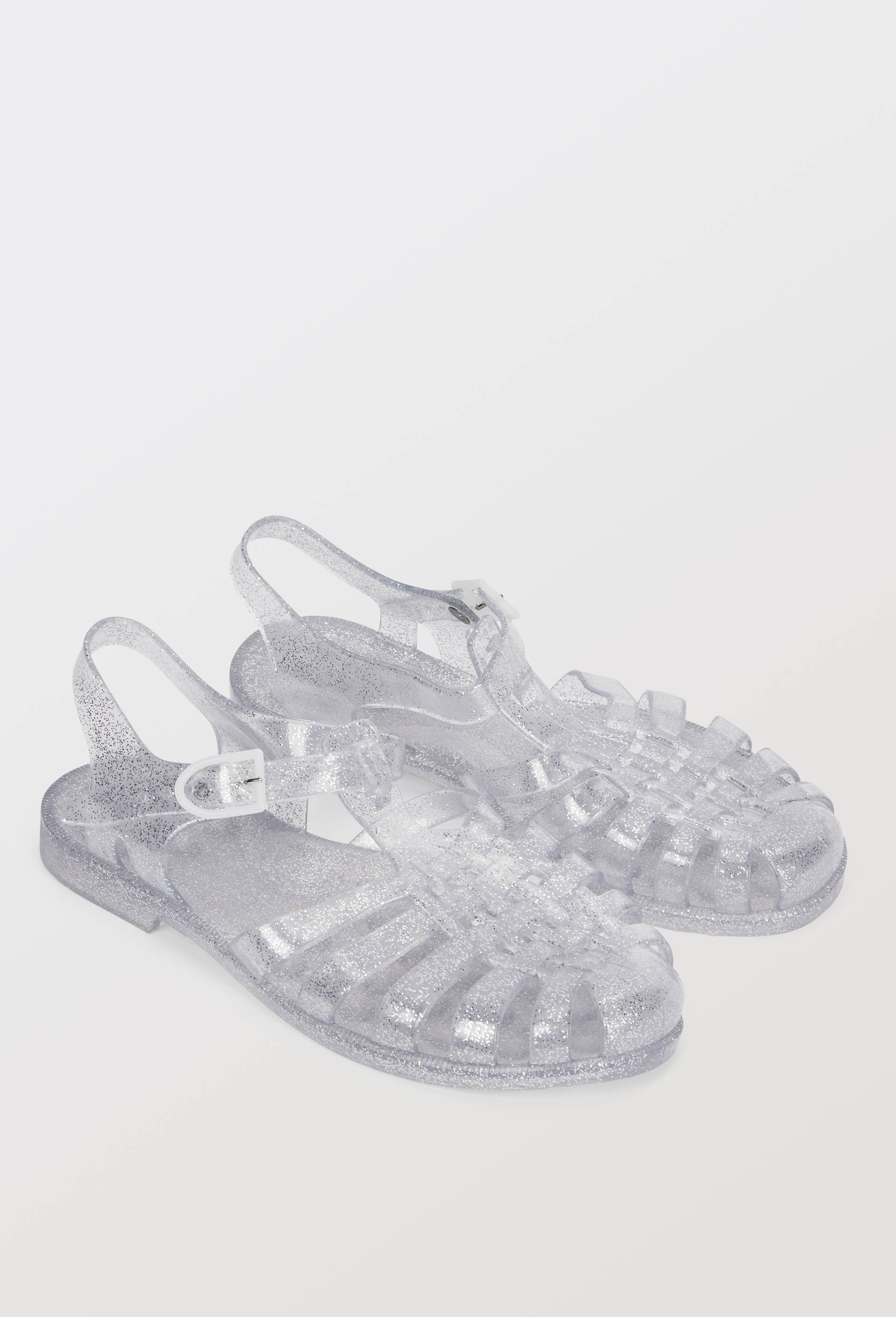 Sandales de plage en plastique, Transparent, large image number 0