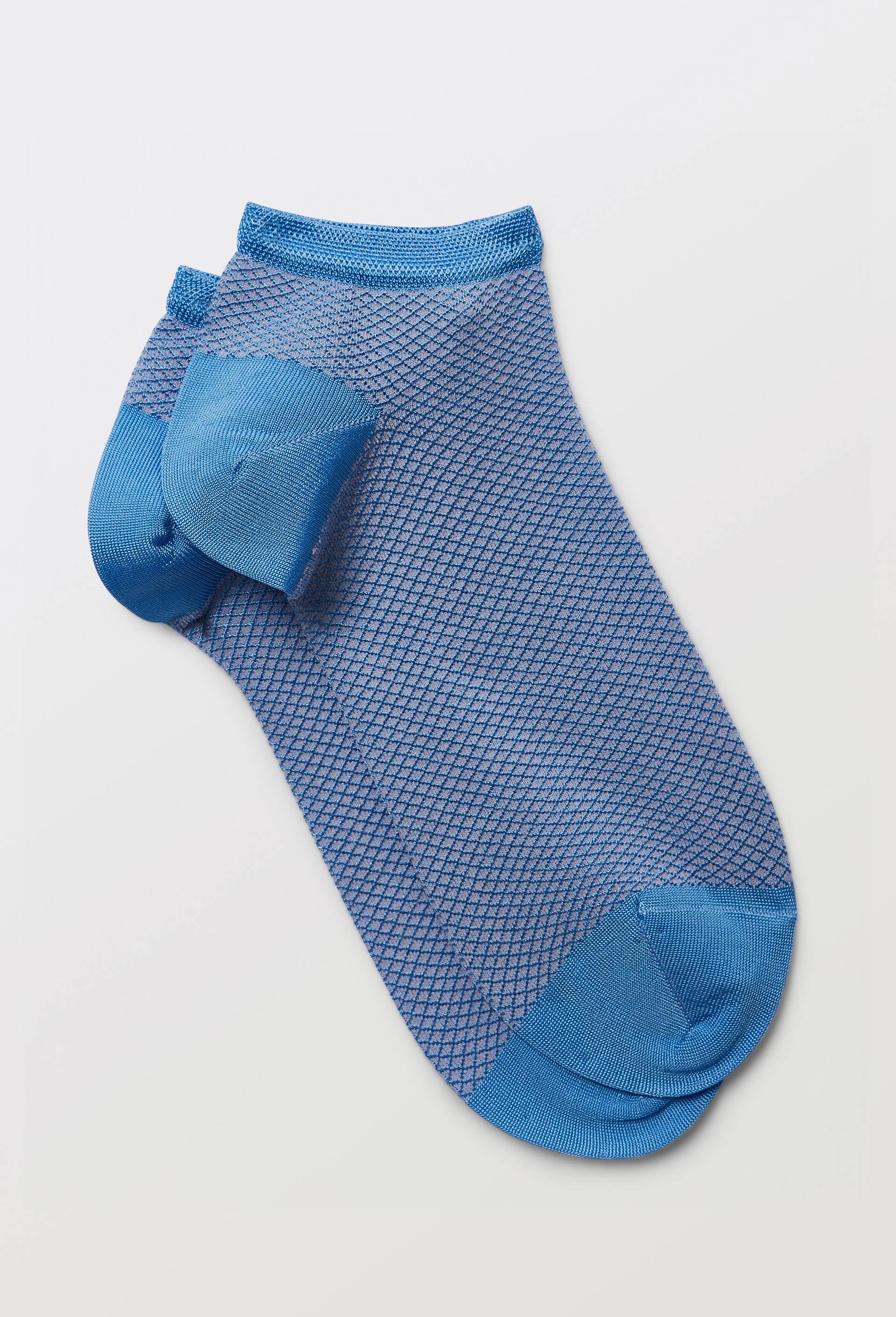La paire de mini chaussette fantaisie en coton, DOR&Eacute; DOR&Eacute;, Bleu clair, large image number 0.0