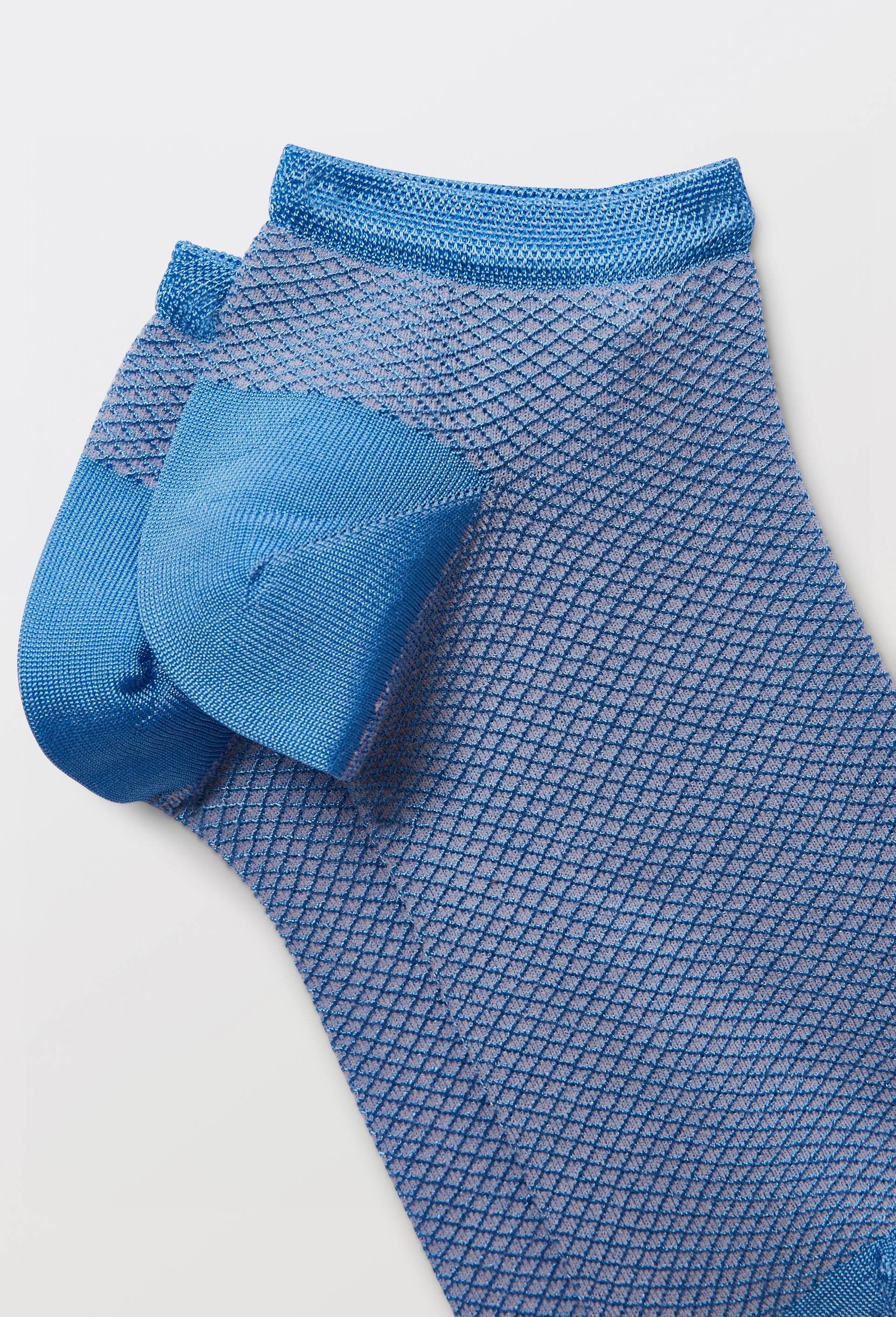 La paire de mini chaussette fantaisie en coton, DOR&Eacute; DOR&Eacute;, Bleu clair, large image number 1