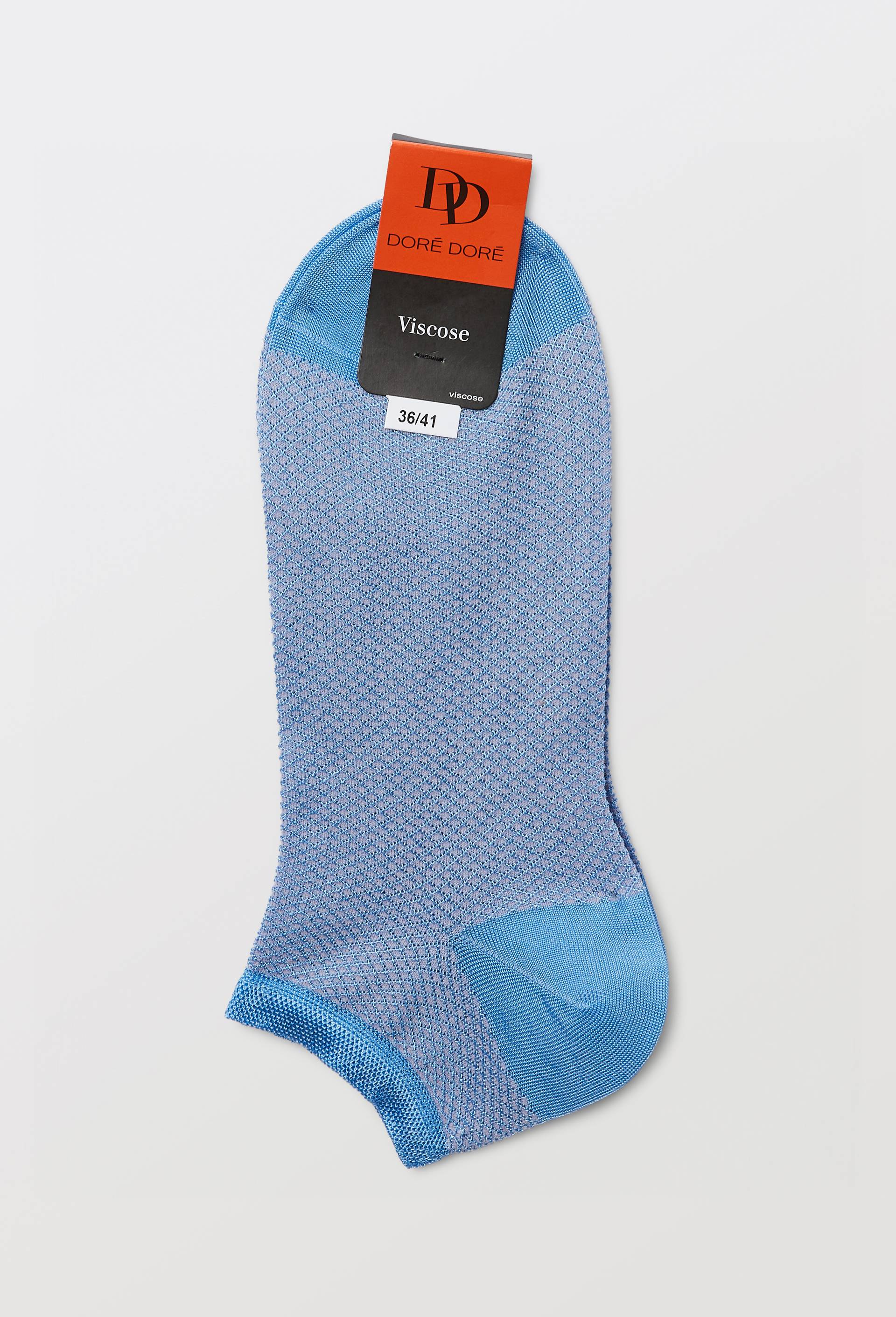La paire de mini chaussette fantaisie en coton, DOR&Eacute; DOR&Eacute;, Bleu clair, large image number 2.0