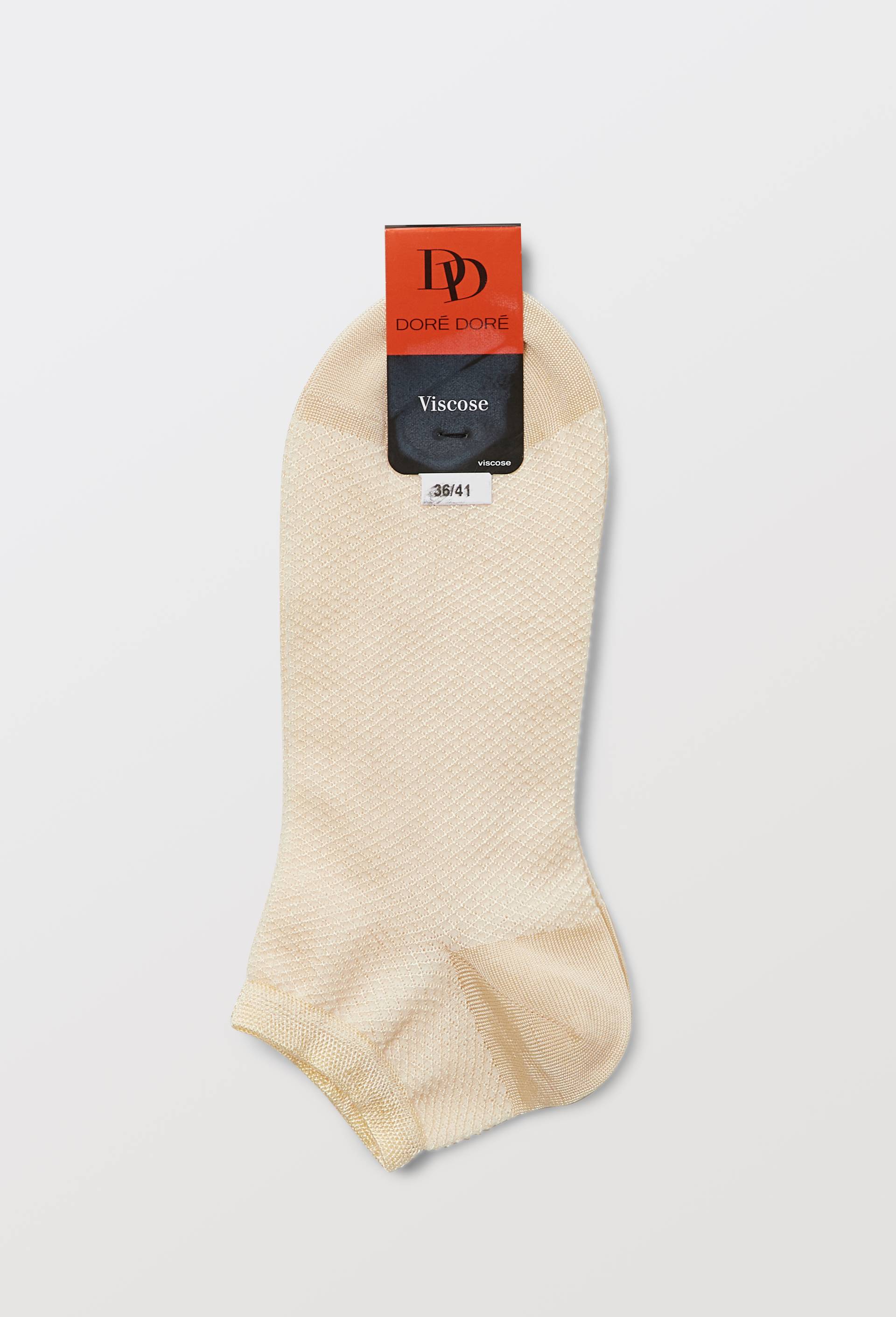 La paire de mini chaussette fantaisie en coton, DOR&Eacute; DOR&Eacute;, Beige clair, large image number 2