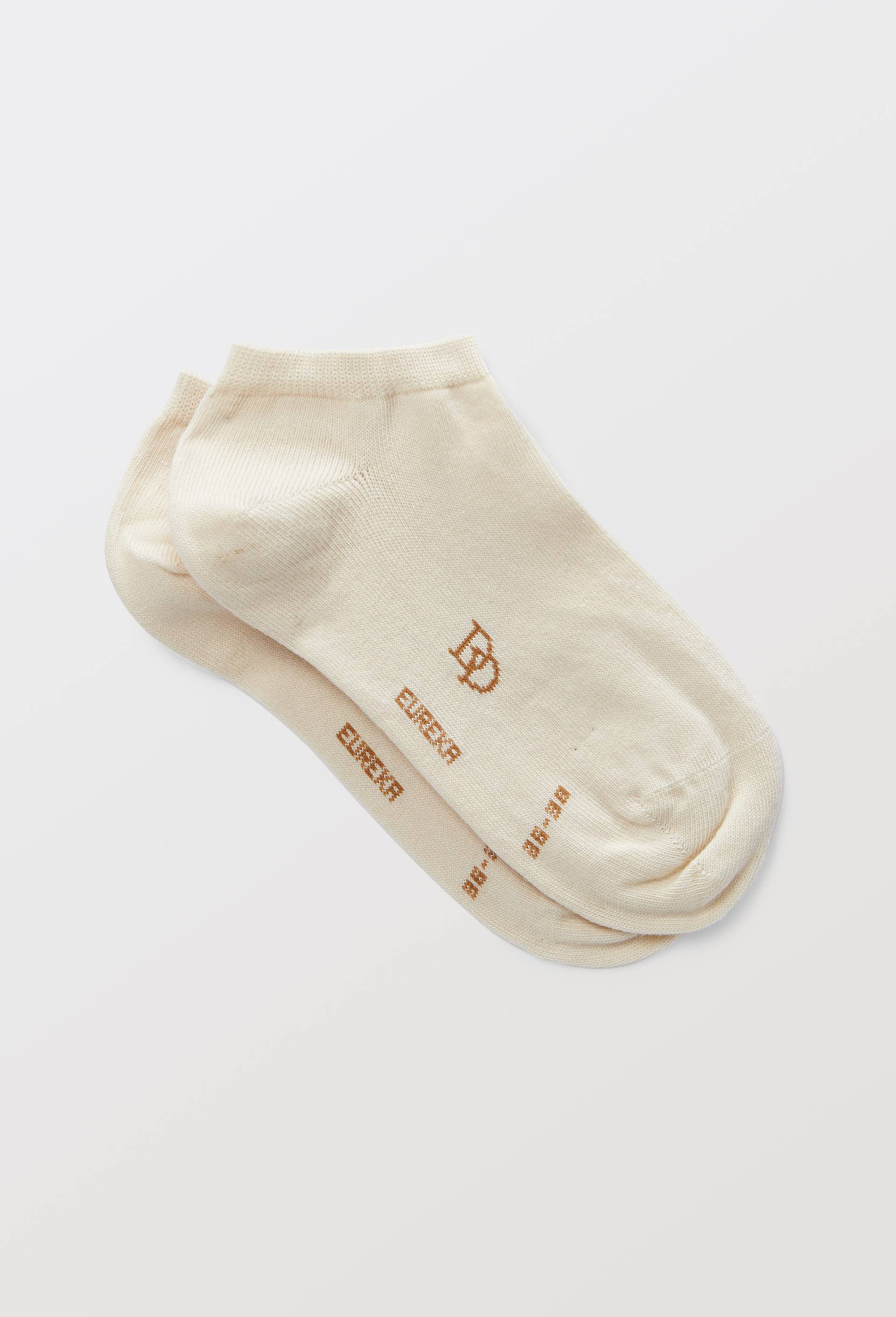 Paire de mini-socquettes en coton Dor&eacute; Dor&eacute;, Beige clair, swatch image