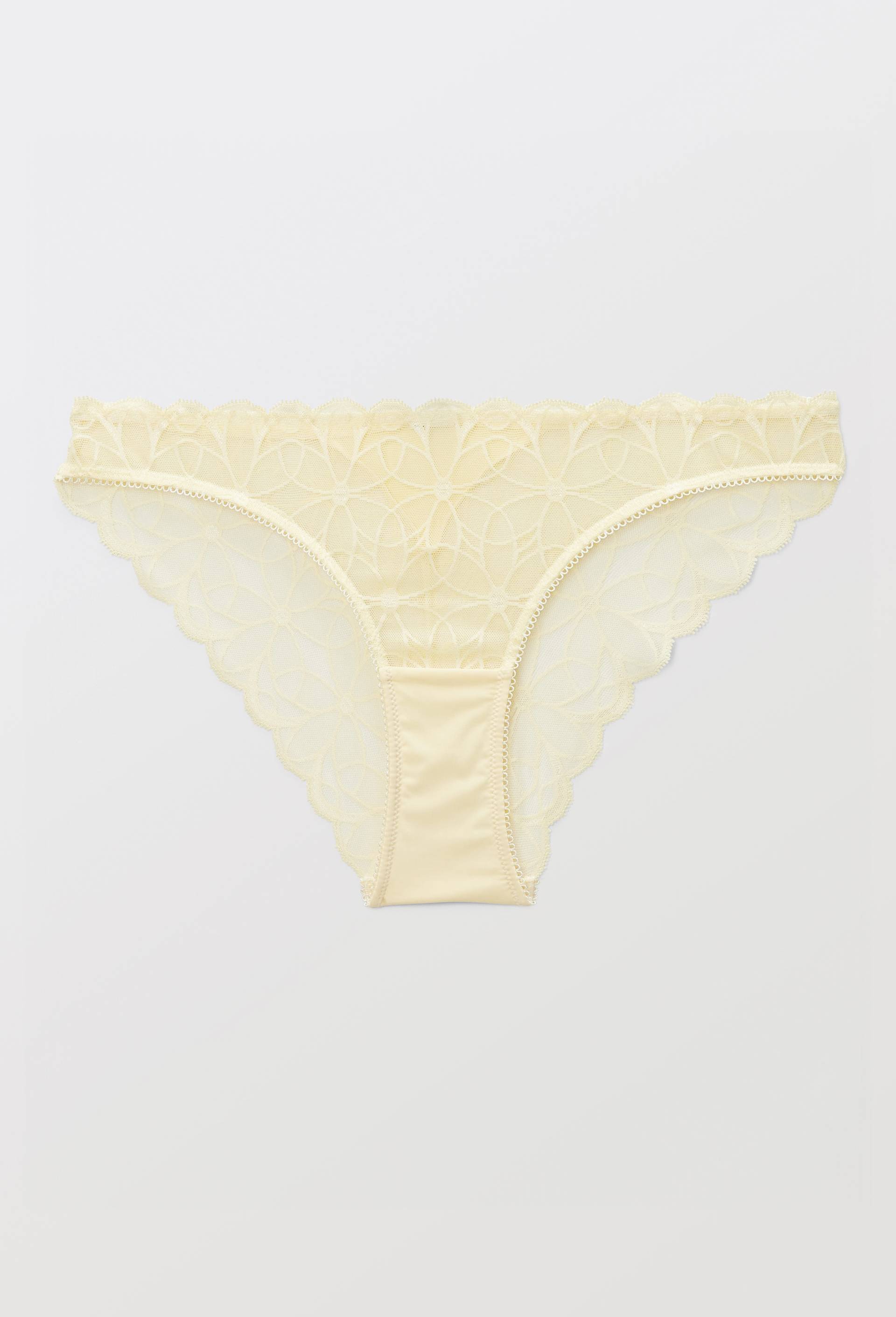 Culotte SELENA en dentelle, Jaune clair, large image number 2
