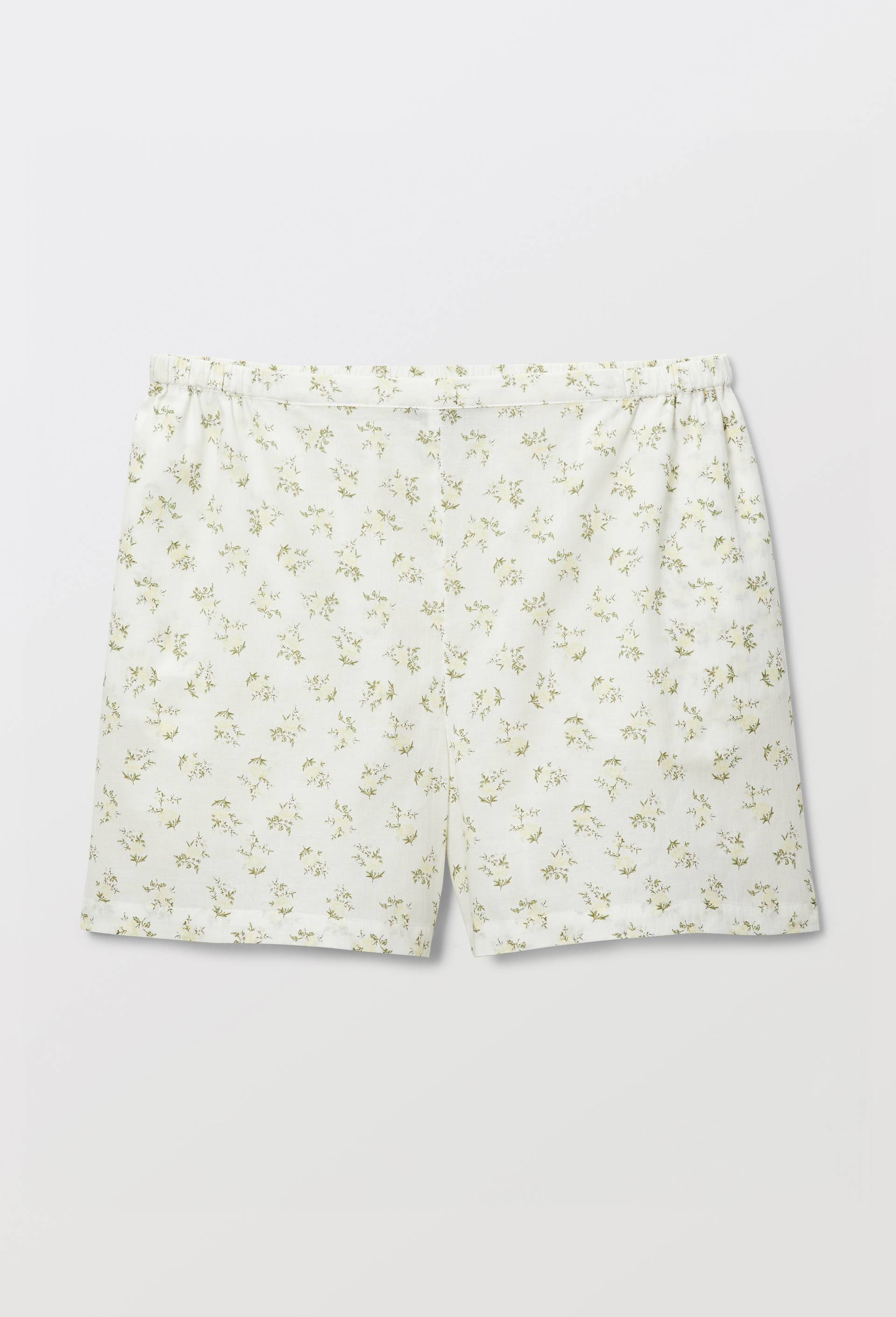 Short imprim&eacute; en coton, Blanc, large image number 2