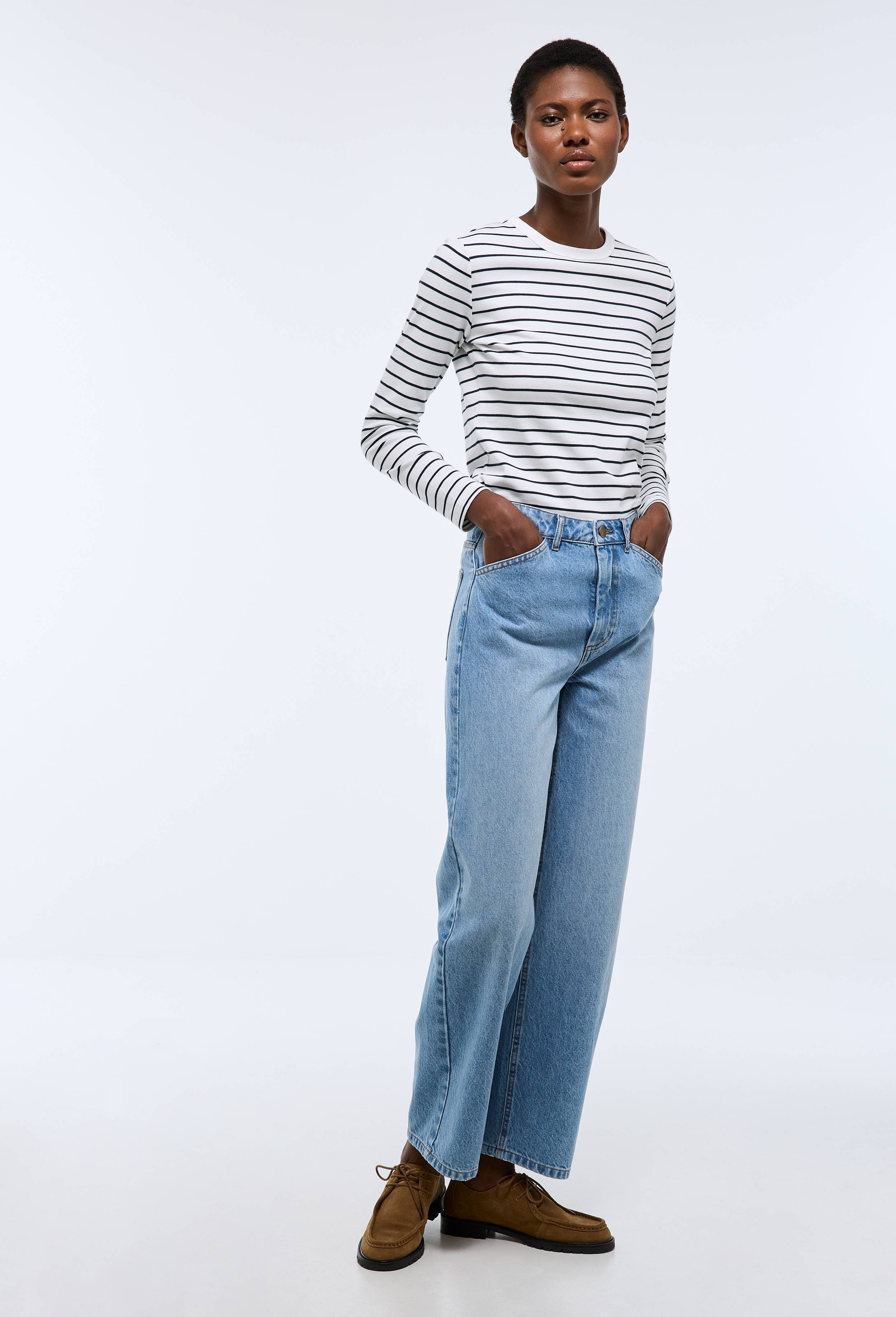 Jean large brut, Bleu, large image number 1.0