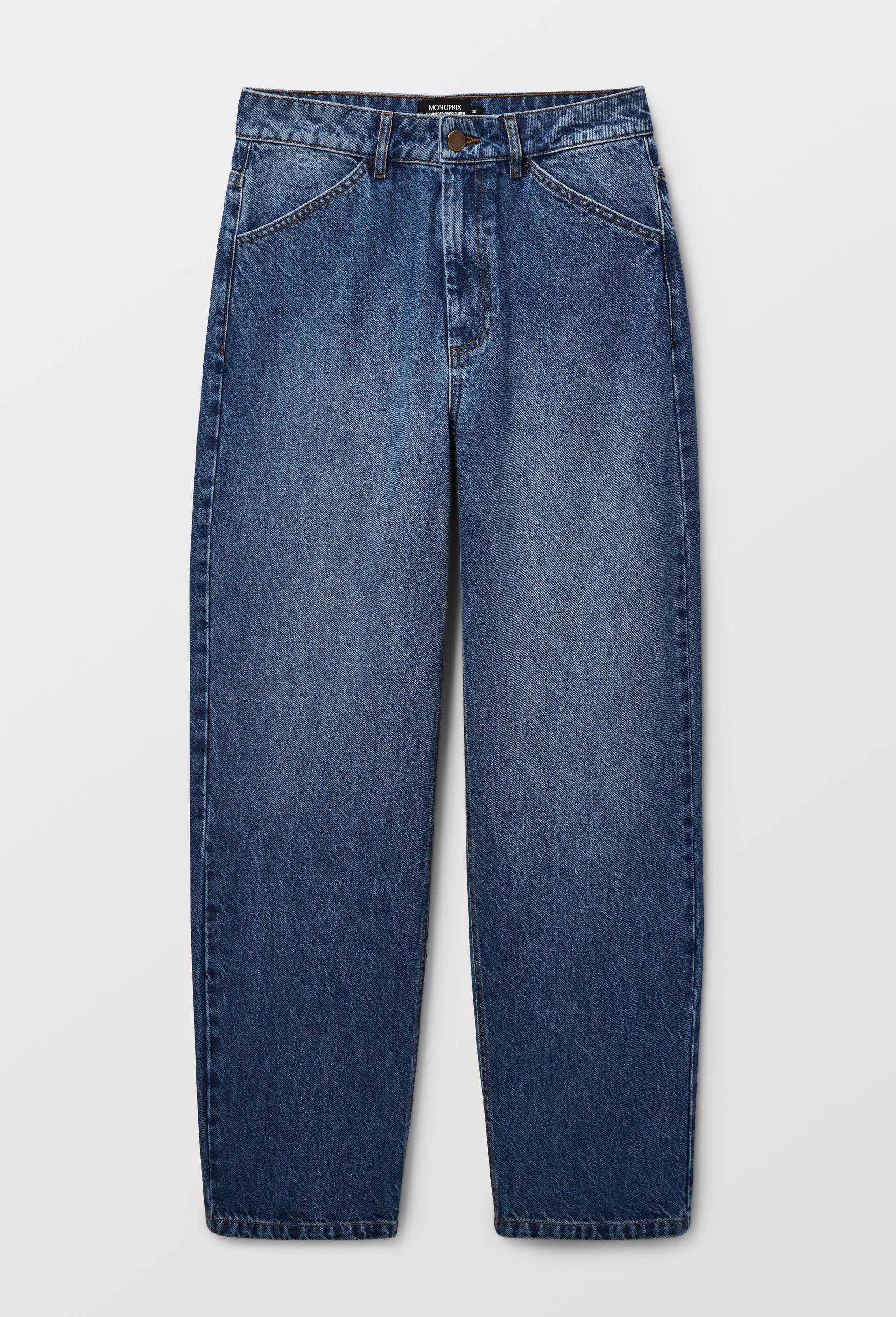 Jean large brut, Bleu fonc&eacute;, large image number 2