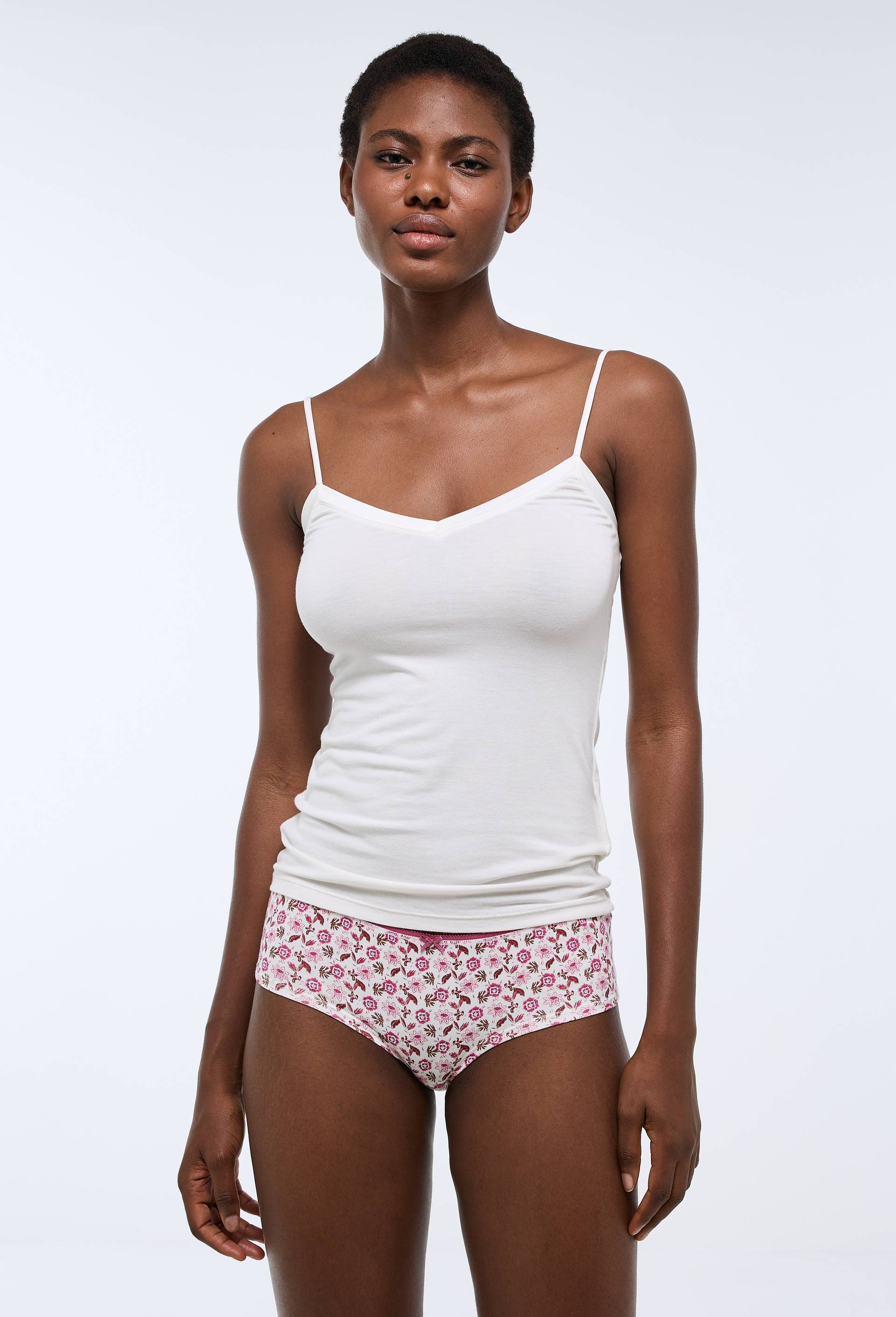 Lot de 3 shorties GARANCE en coton BIO GOTS, Rose fonc&eacute;, large image number 3