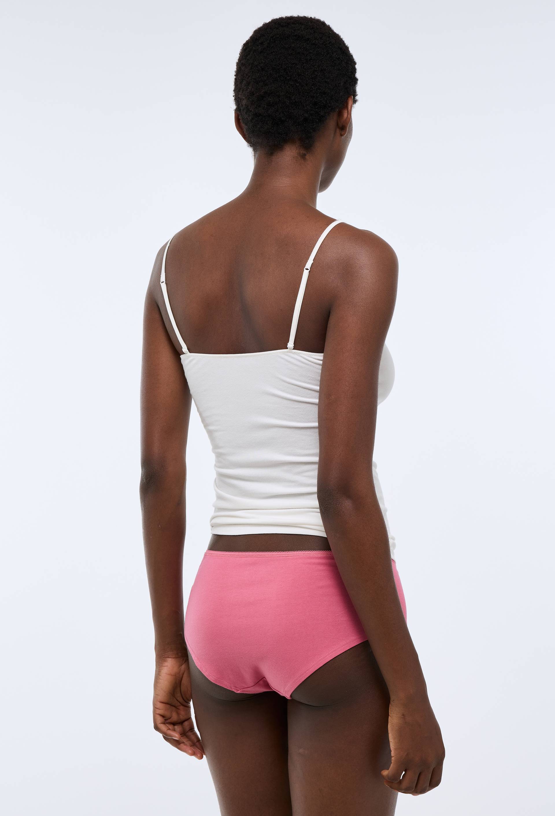 Lot de 3 shorties GARANCE en coton BIO GOTS, Rose fonc&eacute;, large image number 6.0