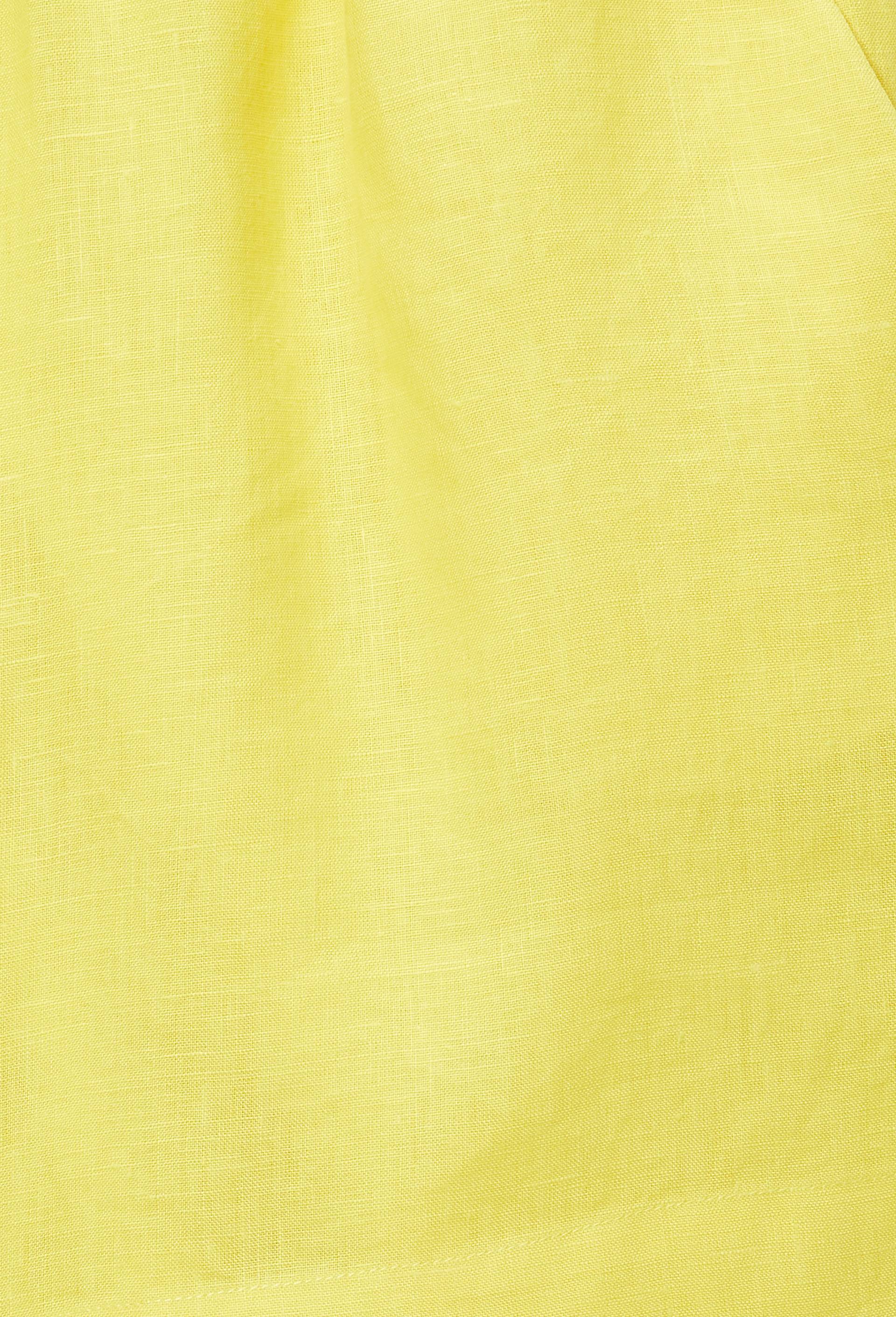 Short en lin, Jaune, large image number 5