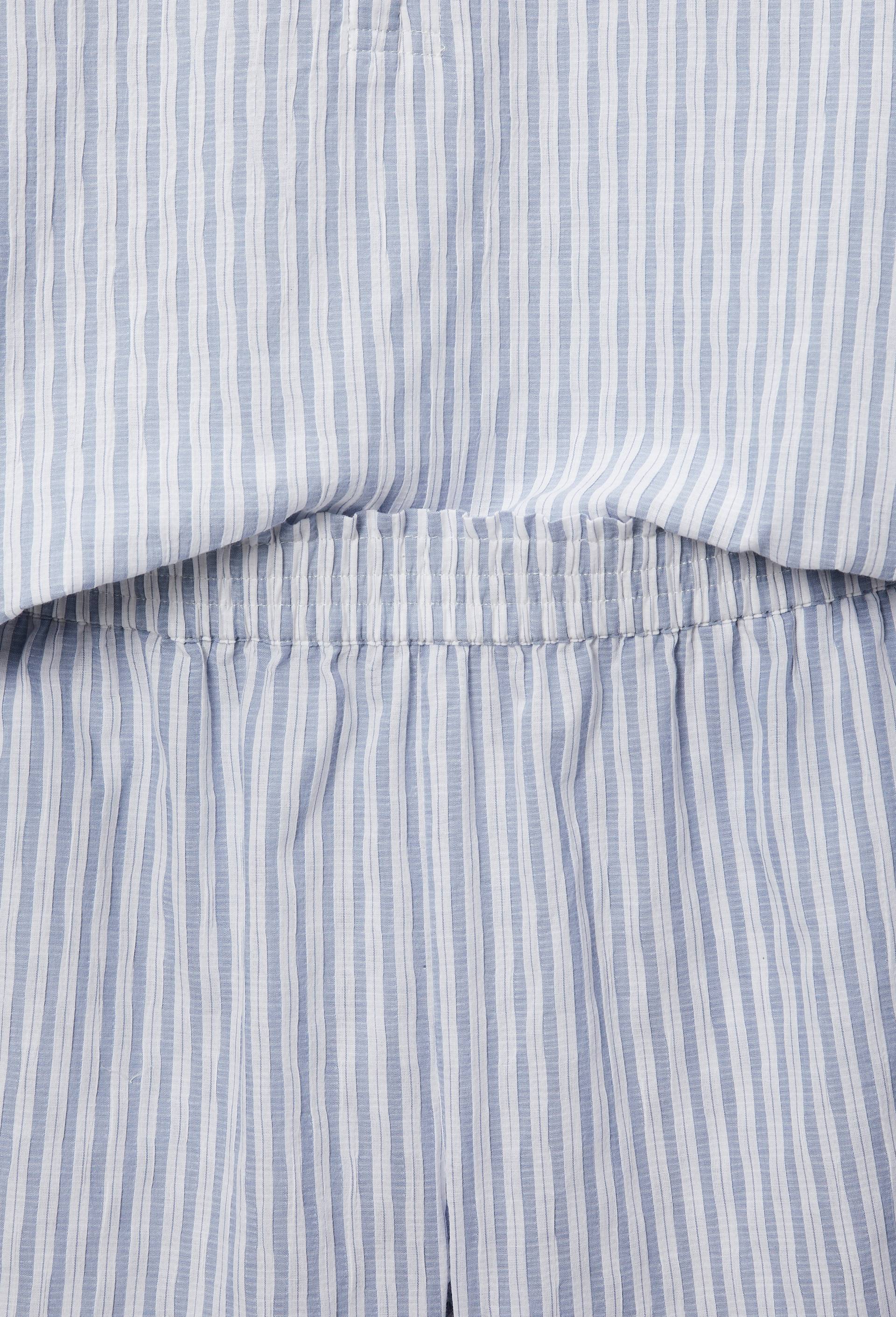 Pyjashort ray&eacute; en coton, Bleu, large image number 3.0