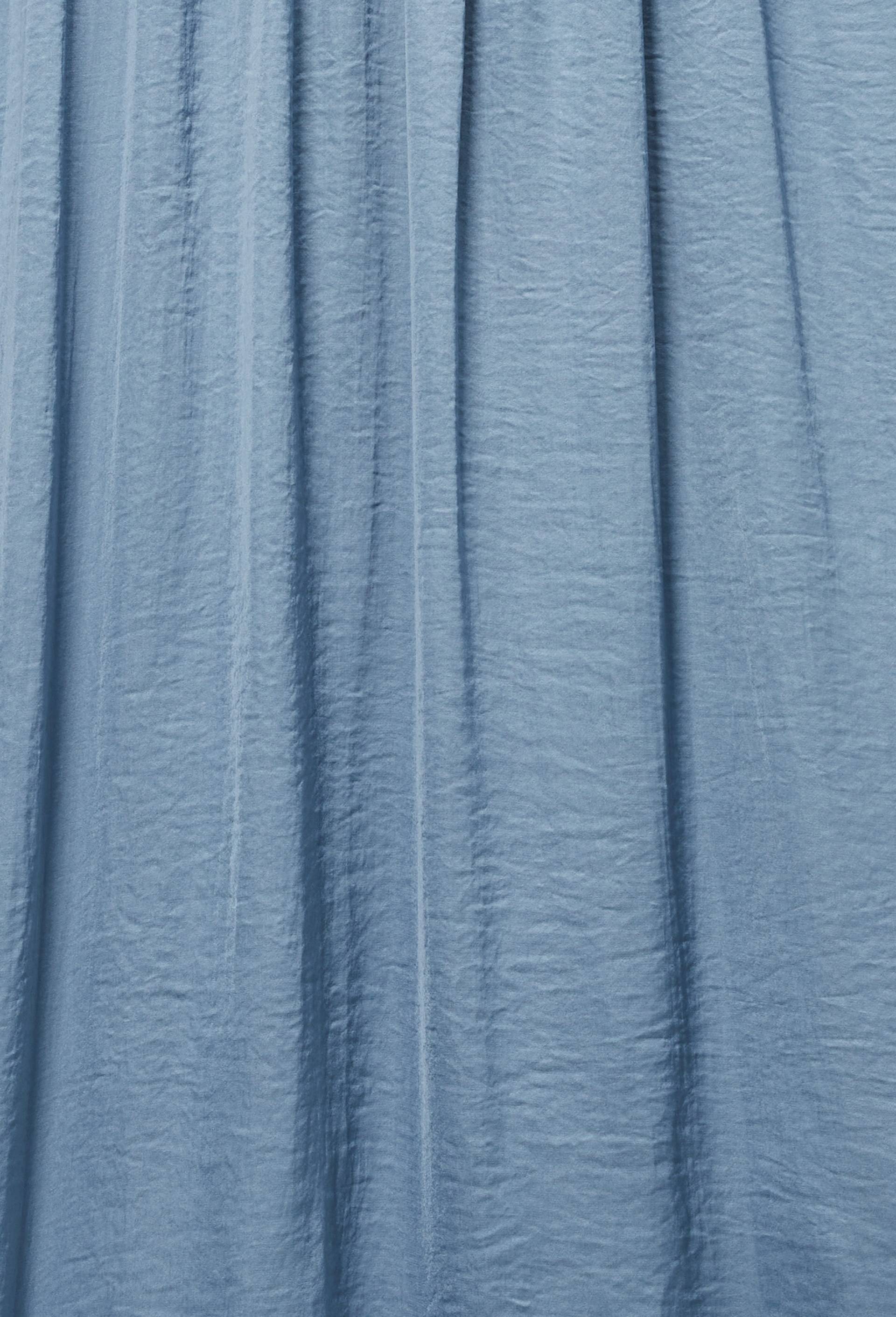 Jupe midi satin&eacute;e, Bleu, large image number 4