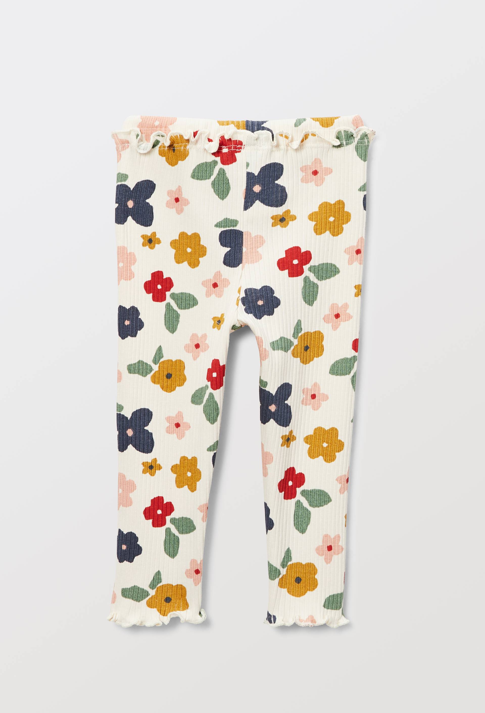 Legging c&ocirc;tel&eacute; imprim&eacute; en coton BIO GOTS, Beige clair, large image number 2