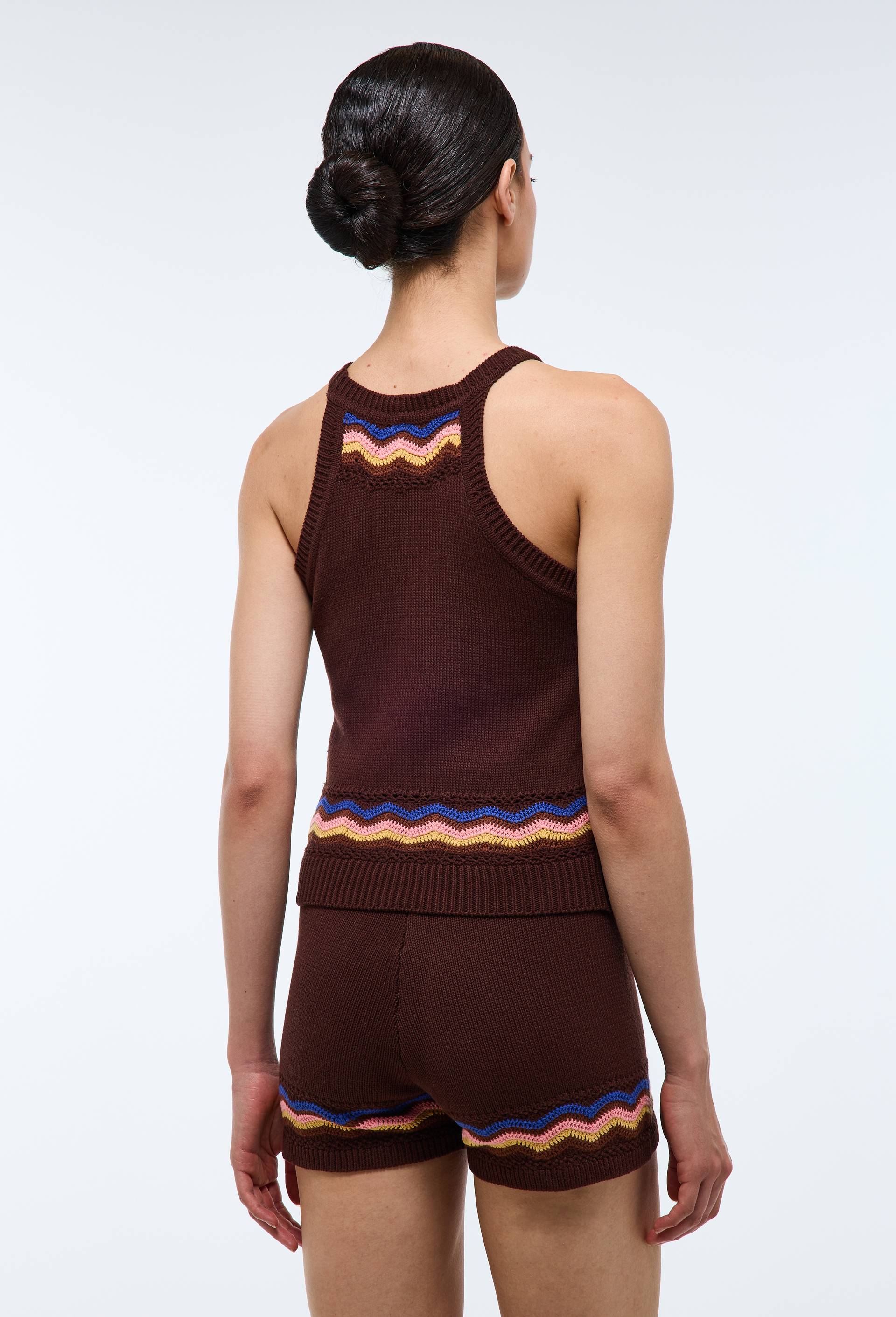 Short point crochet en coton - LOUIS BARTHELEMY x MONOPRIX, Brun, large image number 1.0