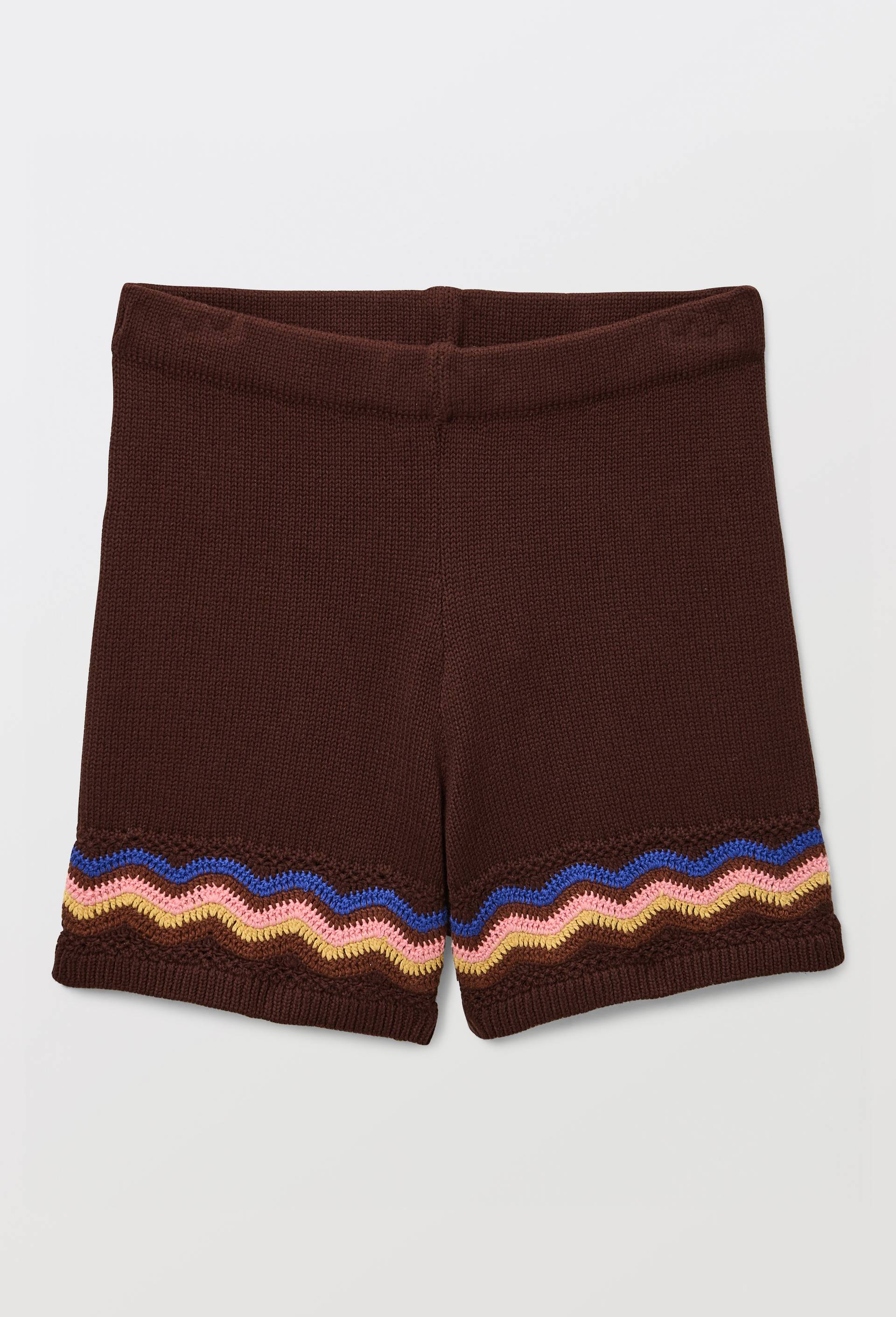 Short point crochet en coton - LOUIS BARTHELEMY x MONOPRIX, Brun, large image number 2.0
