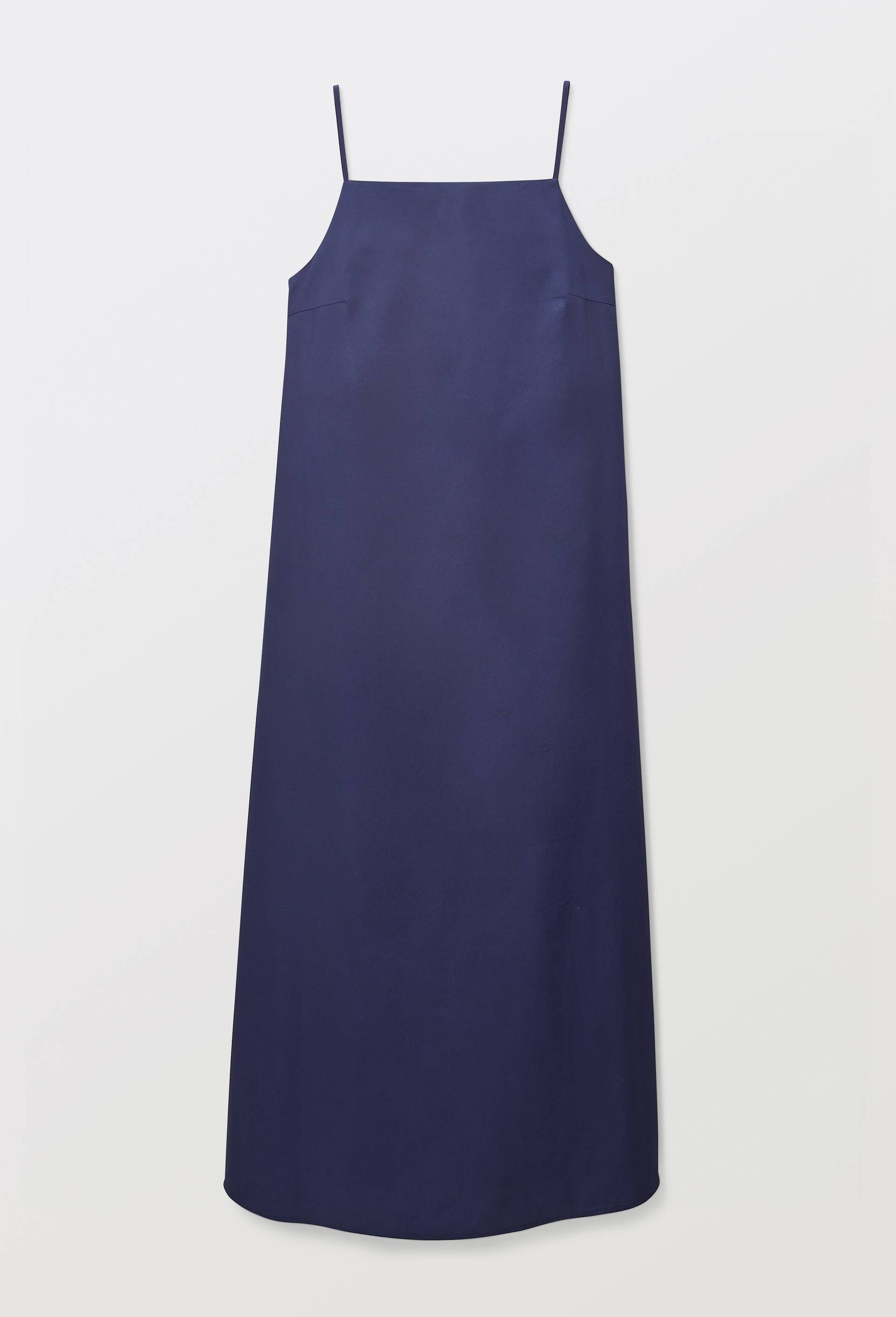 Robe longue &agrave; bretelles en coton BIO GOTS, Bleu fonc&eacute;, large image number 3