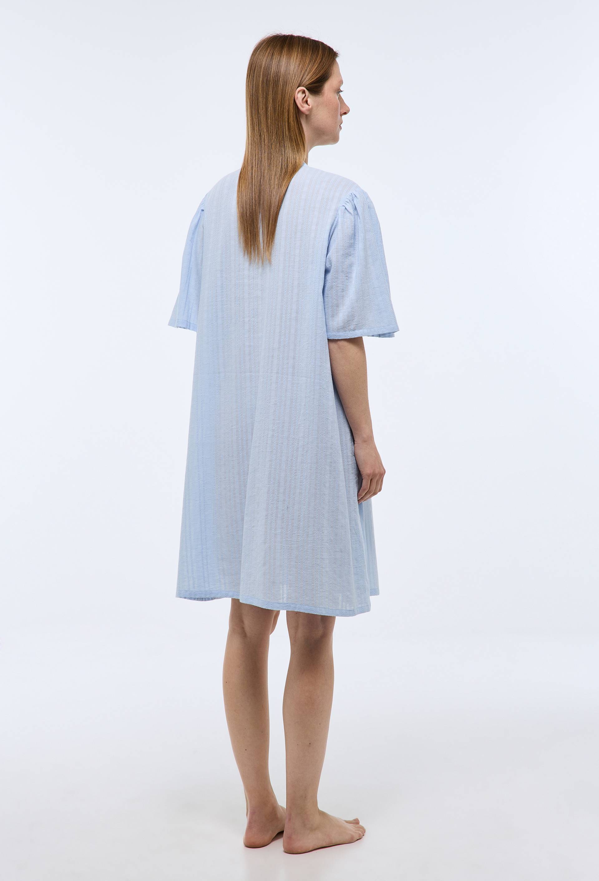 Chemise de nuit en coton BIO GOTS, Bleu clair, large image number 1