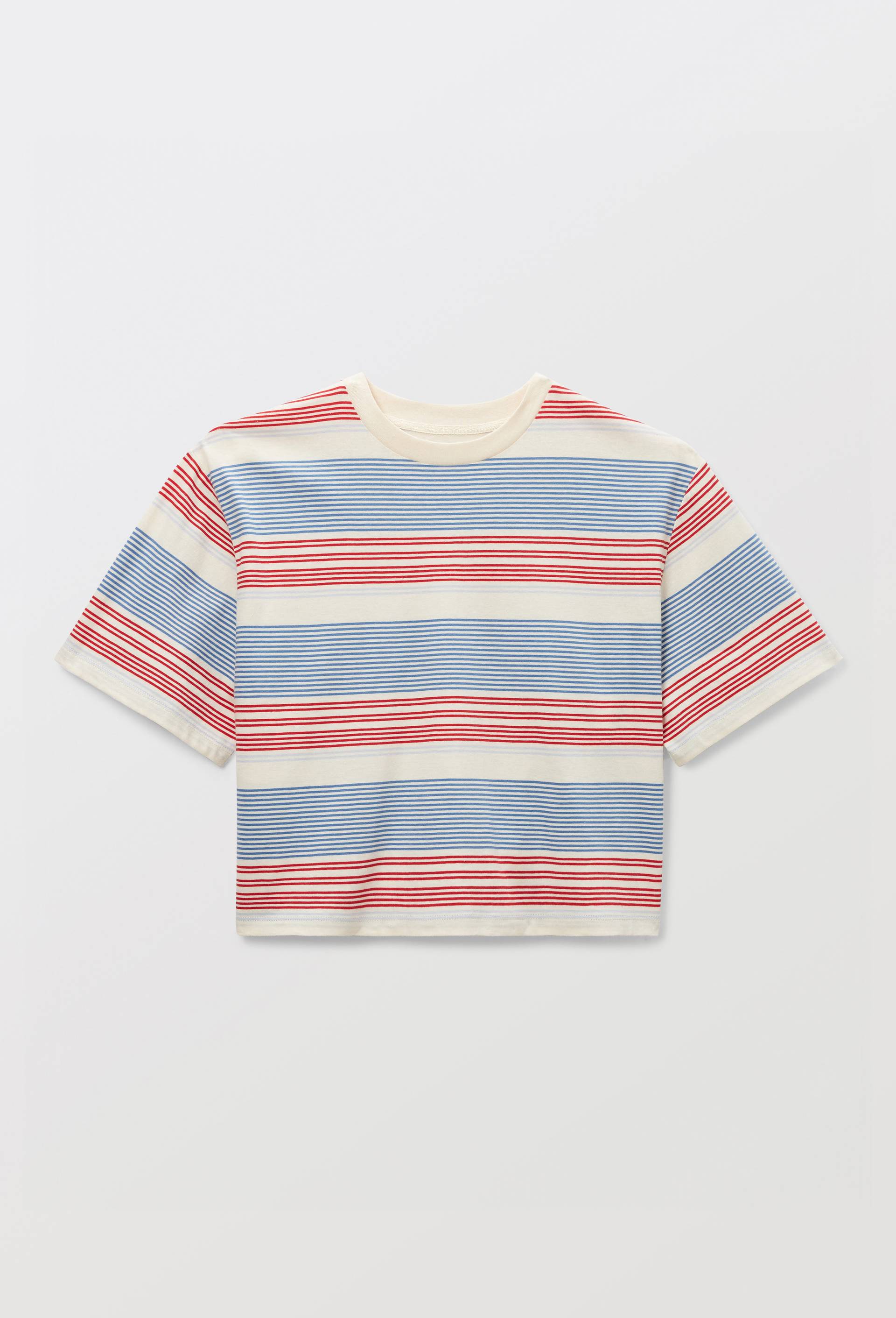 T-shirt manches courtes imprim&eacute; en coton BIO, Beige clair, large image number 2