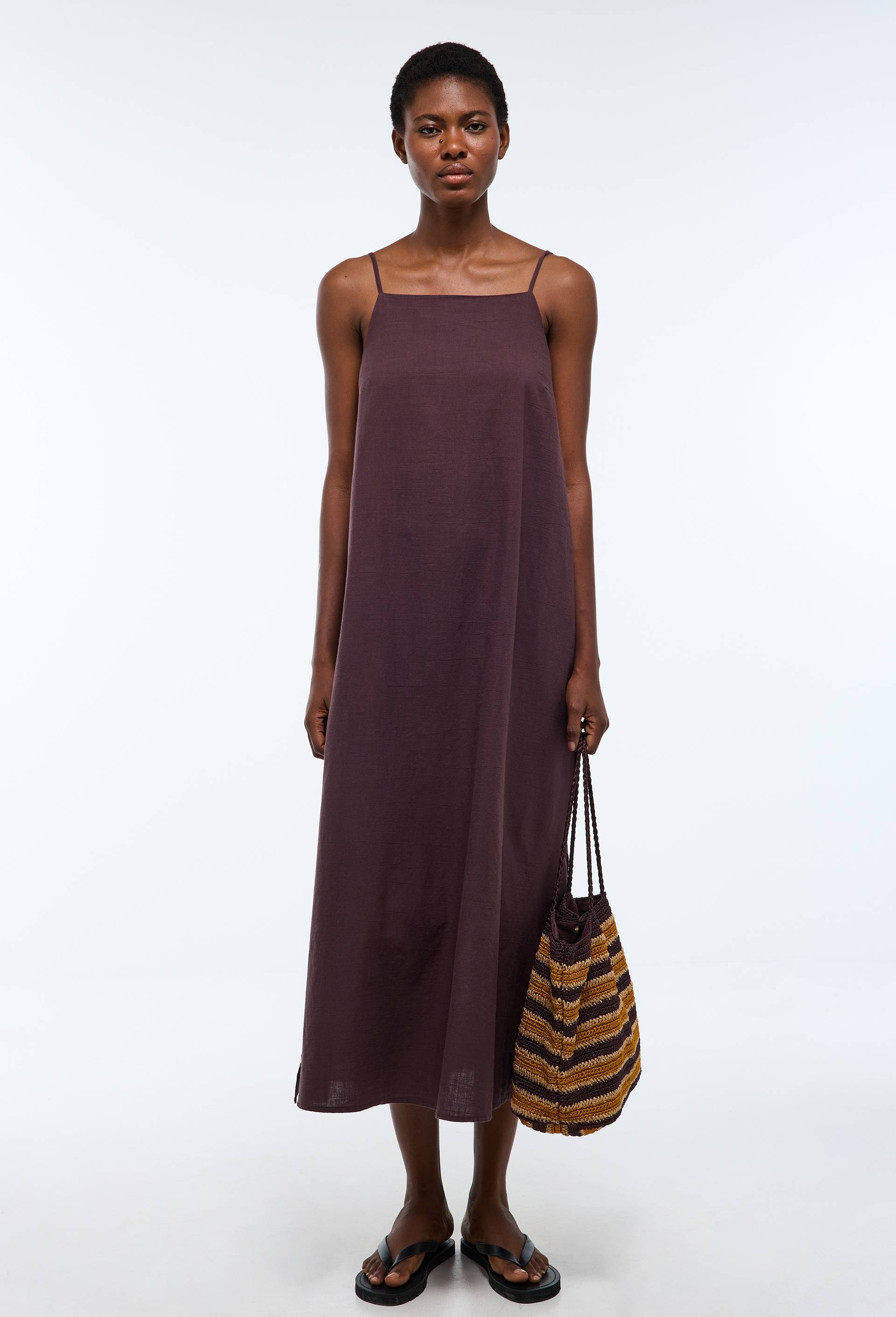 Robe de plage en coton BIO GOTS, Brun fonc&eacute;, large image number 2.0