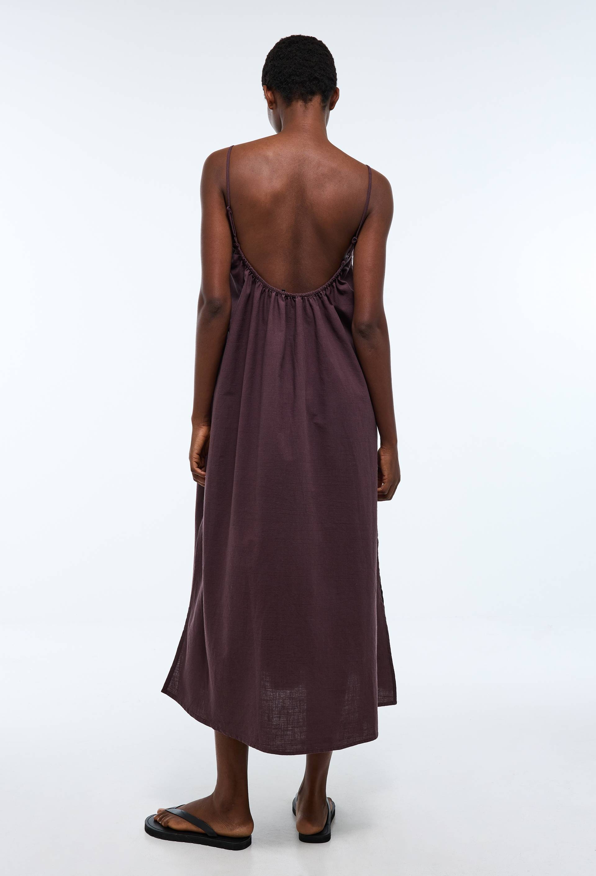Robe de plage en coton BIO GOTS, Brun fonc&eacute;, large image number 3