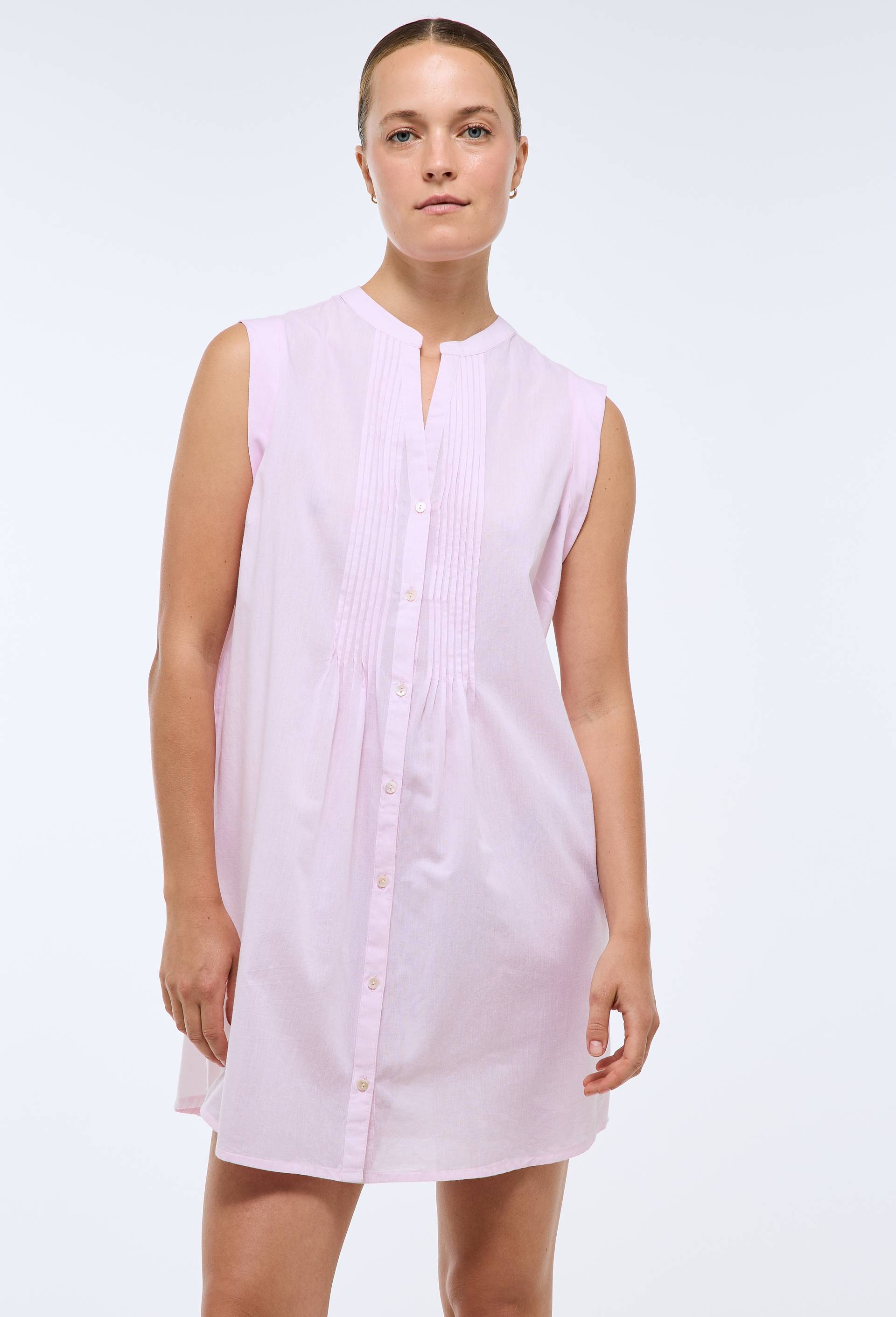 Chemise de nuit sans manches en coton BIO GOTS, Rose, large image number 0.0