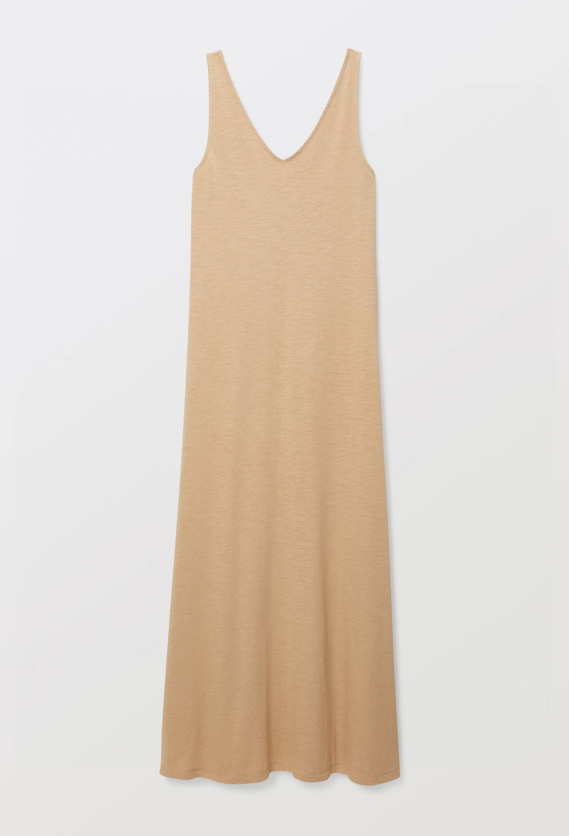 Robe longue unie en coton BIO GOTS, Ecru, large image number 2.0