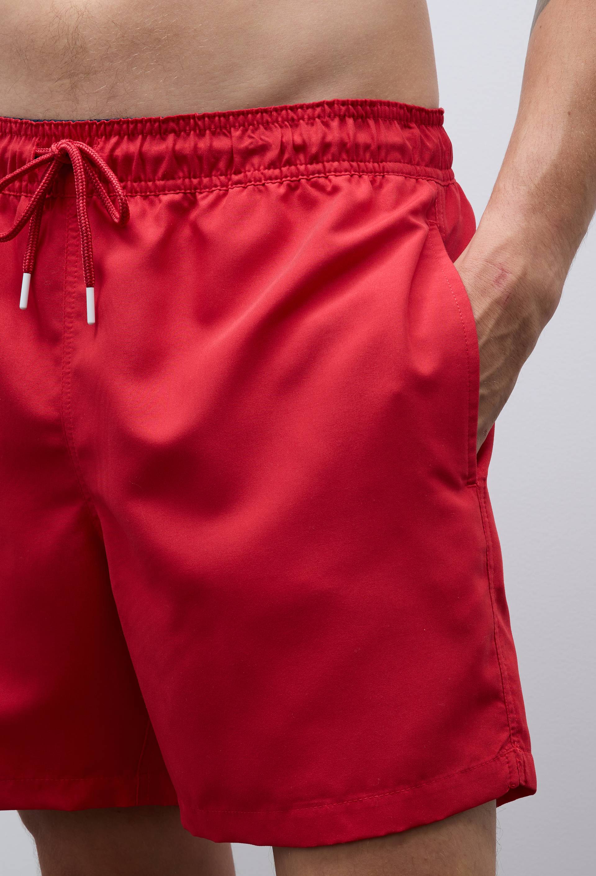 Short de bain uni, Rouge, large image number 1.0