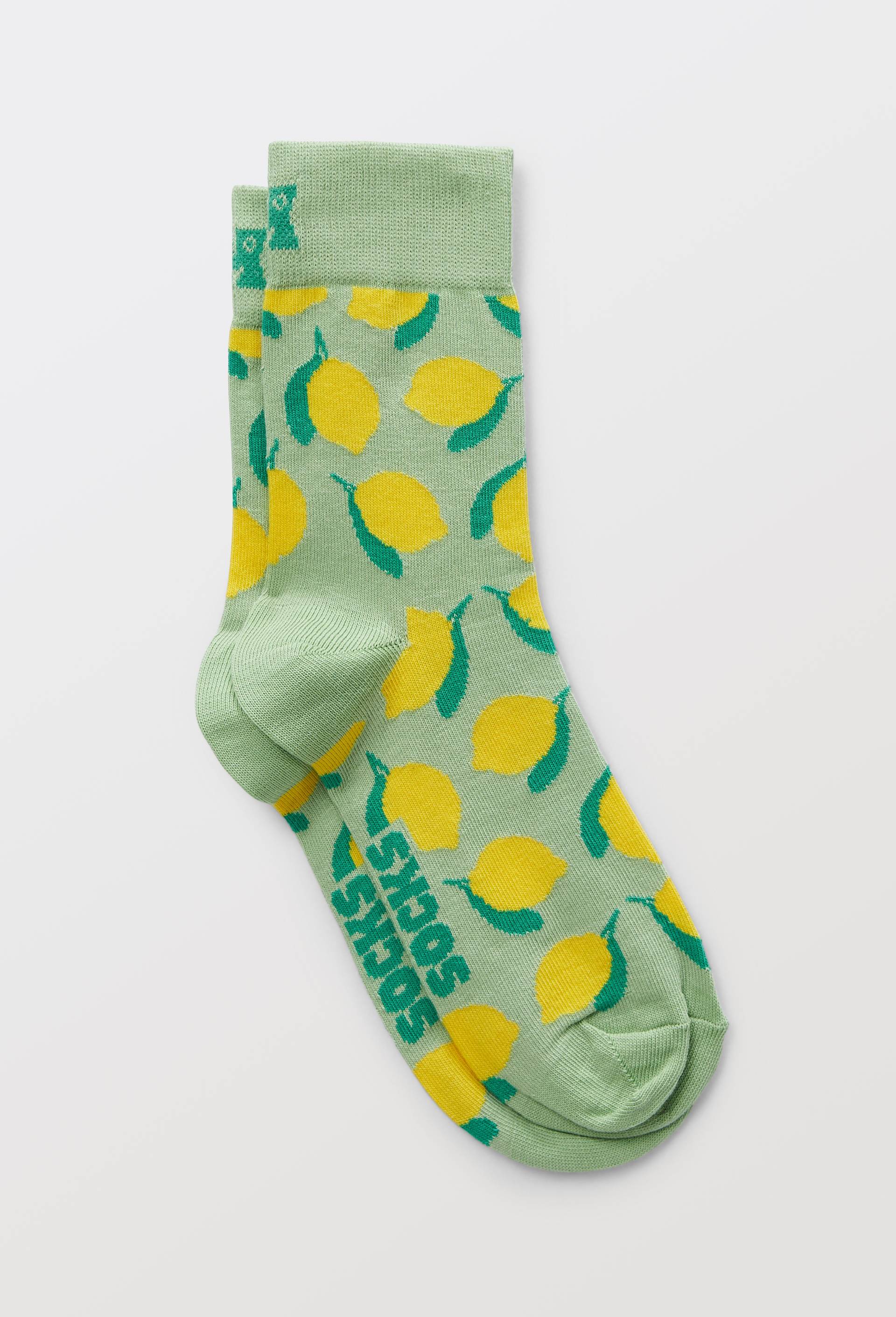 Paire de mini-socquettes fantaisie en coton HAPPY SOCKS, Vert clair, large image number 0.0