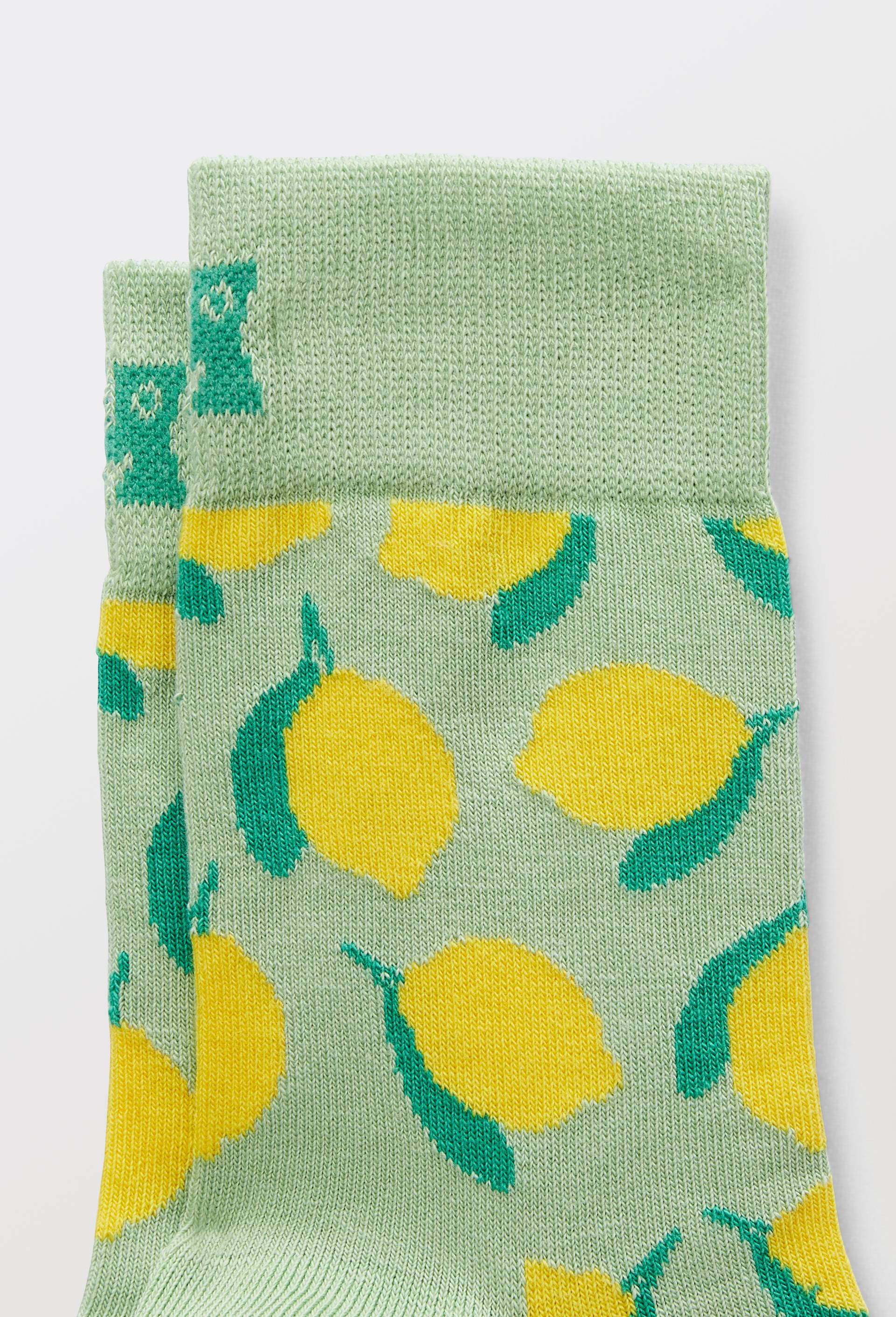 Paire de mini-socquettes fantaisie en coton HAPPY SOCKS, Vert clair, large image number 1.0