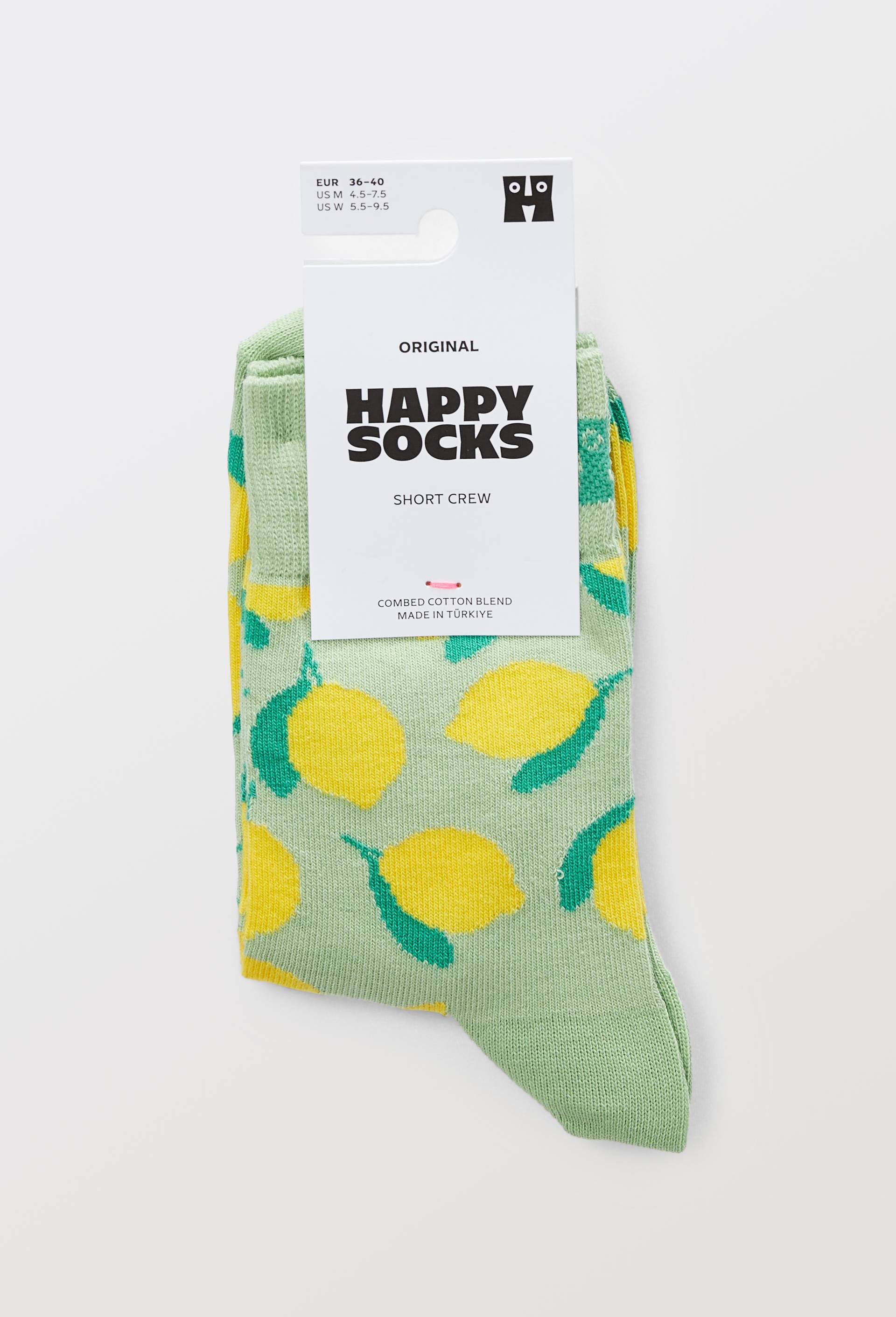 Paire de mini-socquettes fantaisie en coton HAPPY SOCKS, Vert clair, large image number 2