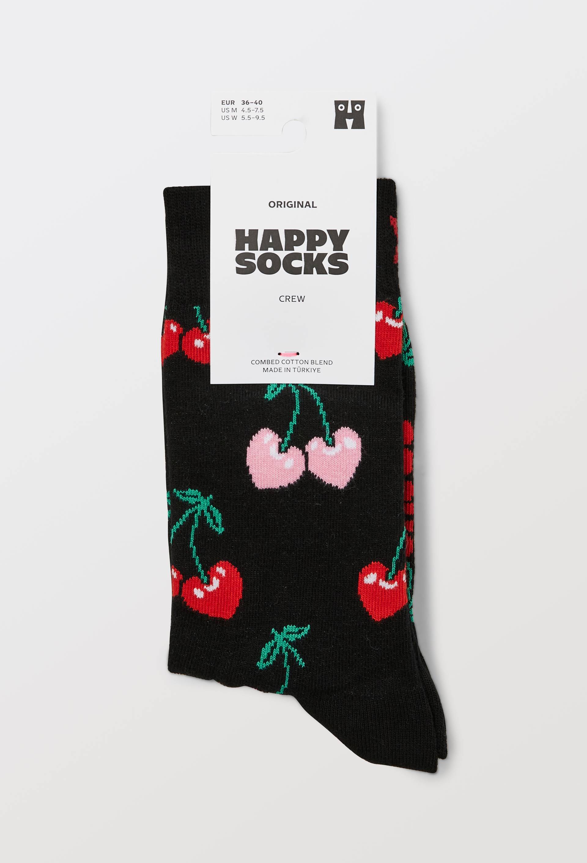 Paire de chaussettes fantaisie en coton HAPPY SOCKS, Noir, large image number 2