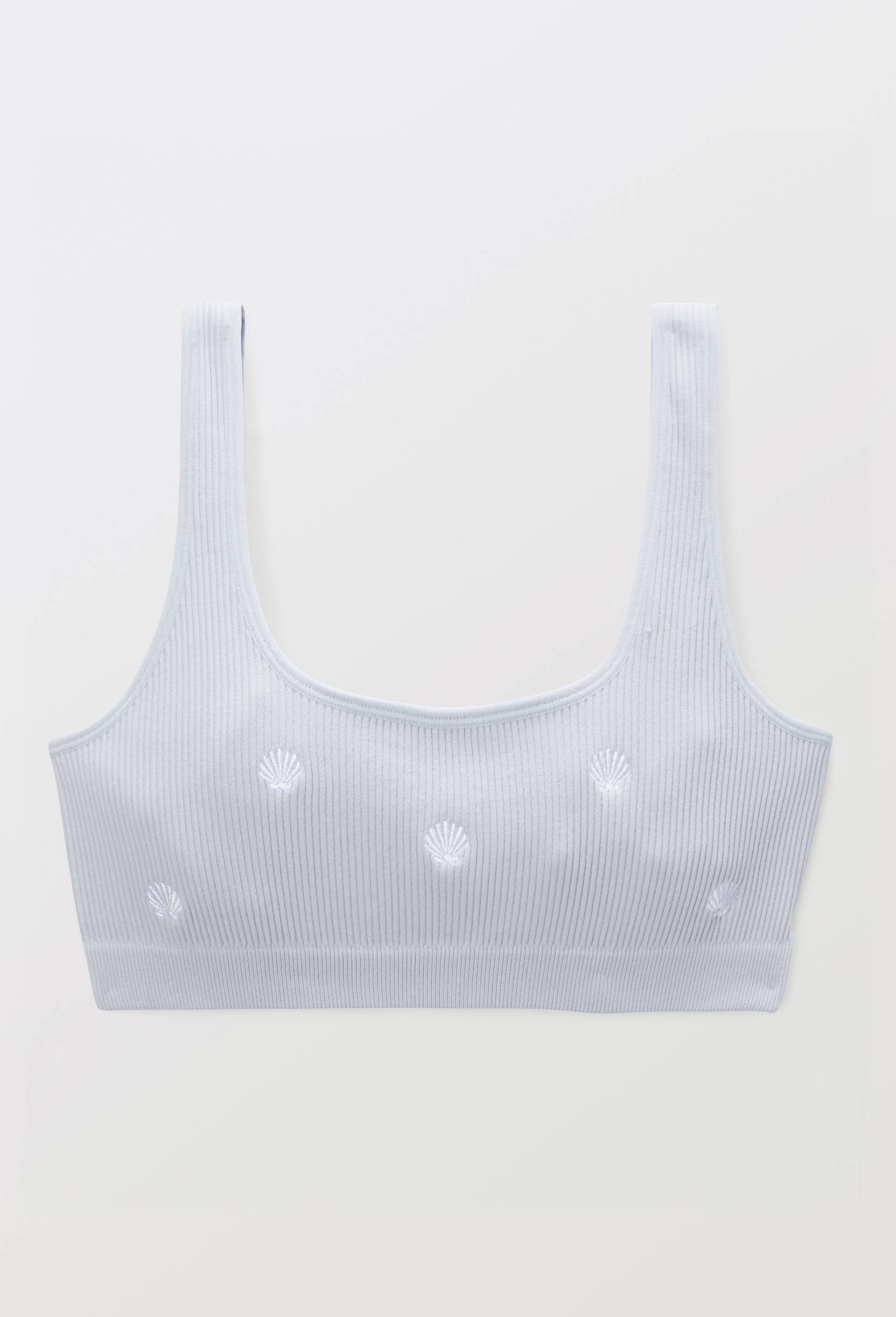 Brassi&egrave;re sans coutures DAISY avec broderie, Bleu clair, large image number 2