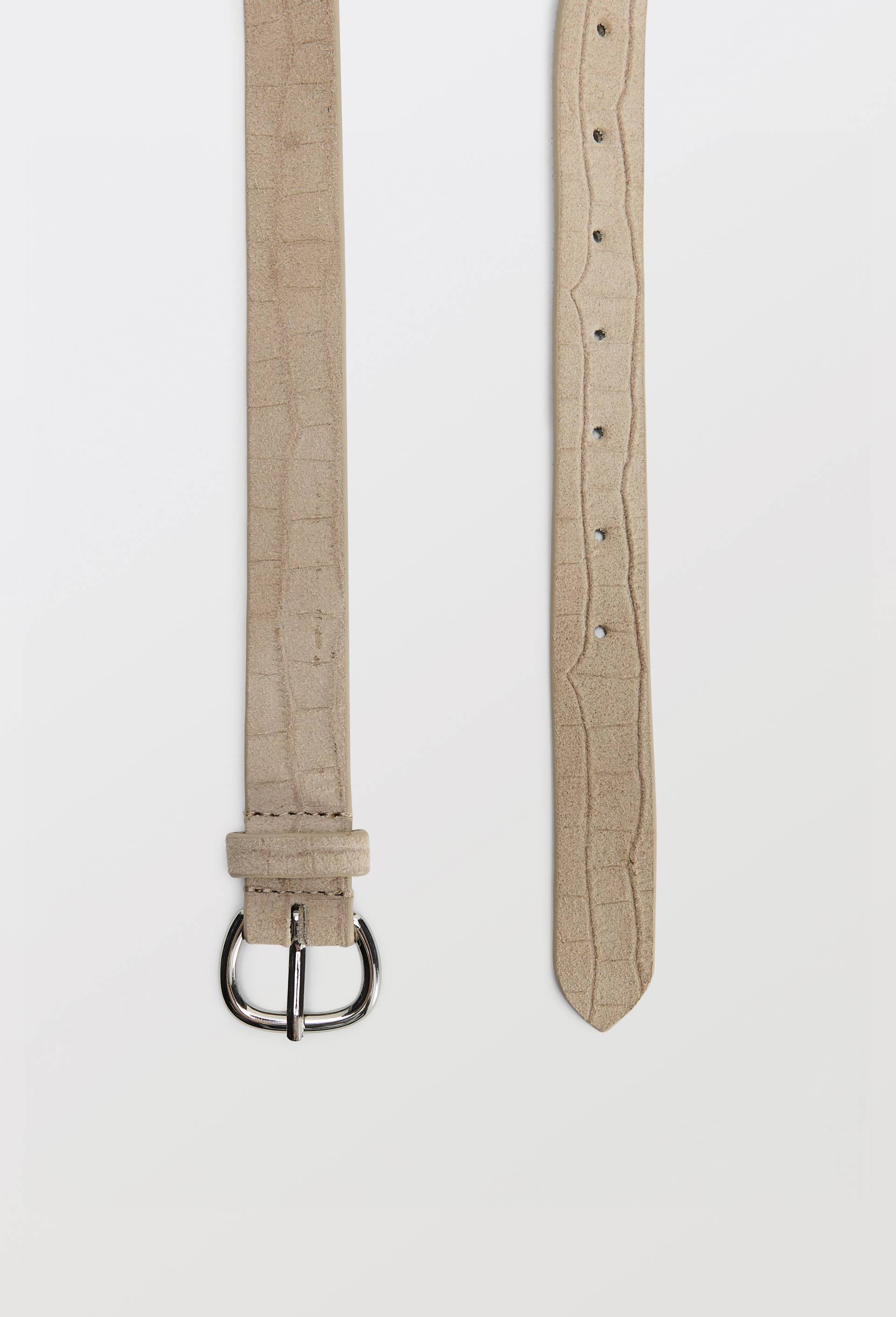 Ceinture en cuir, Beige, large image number 1