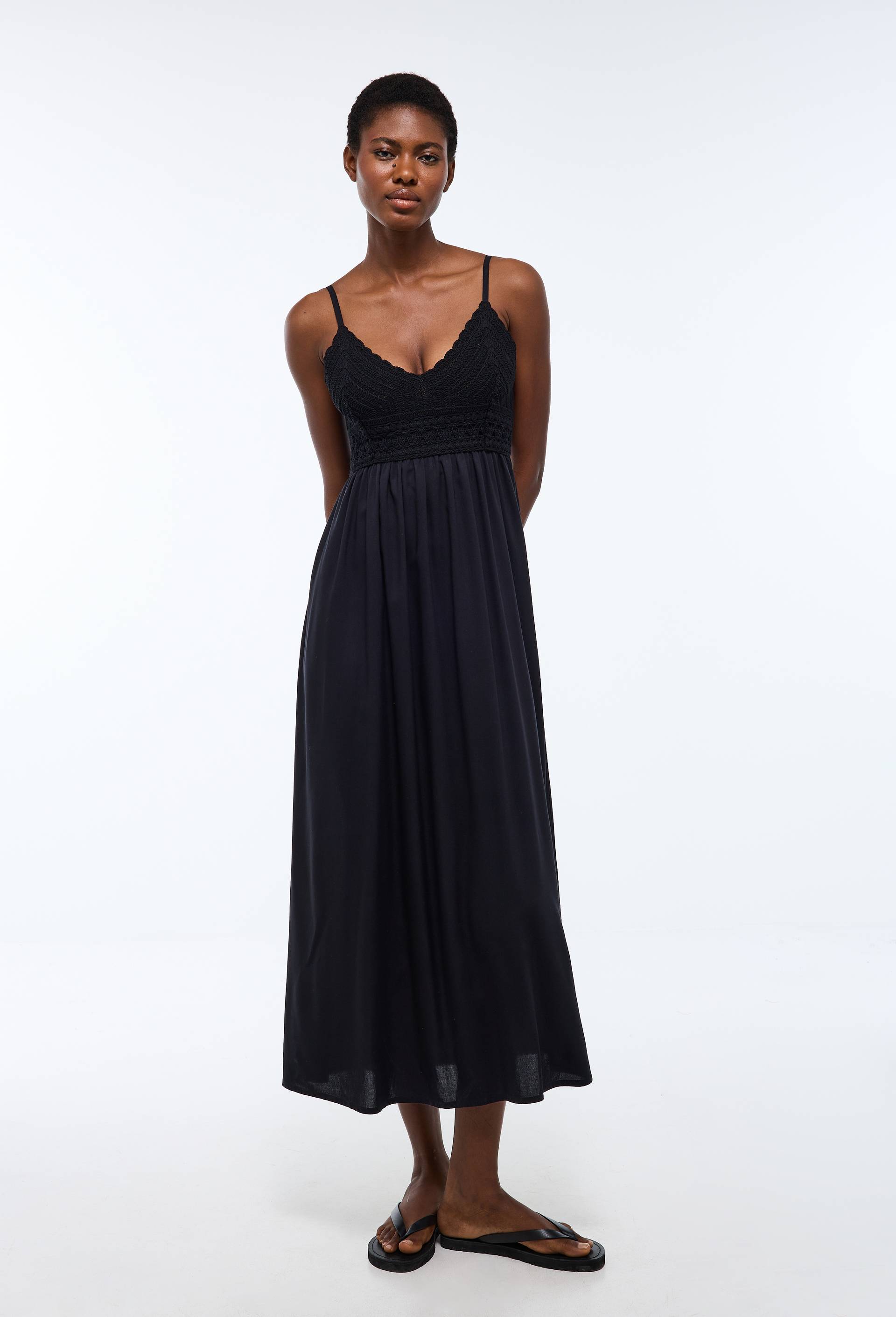 Robe de plage, Noir, large image number 0