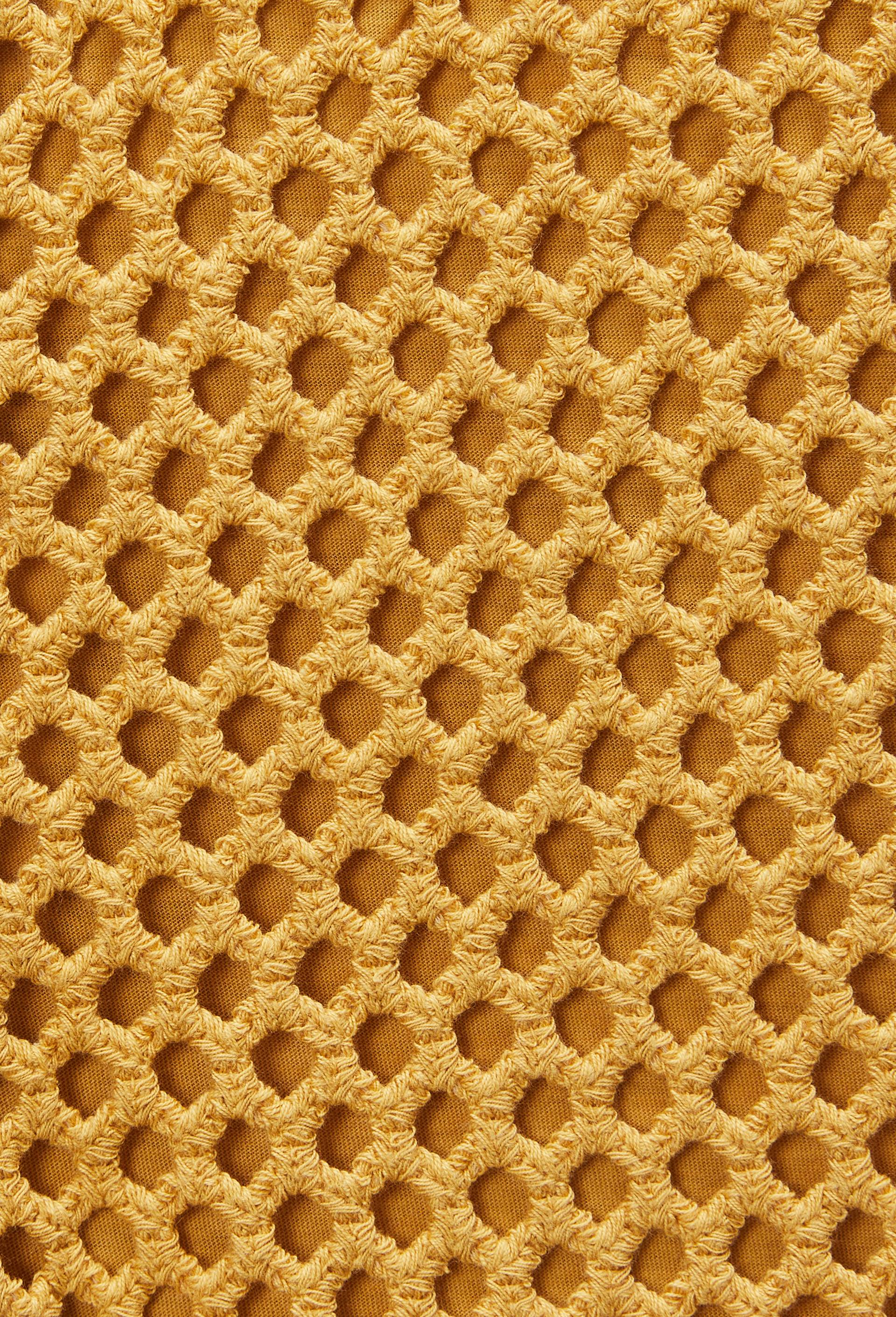 Short crochet en coton, Jaune, large image number 4