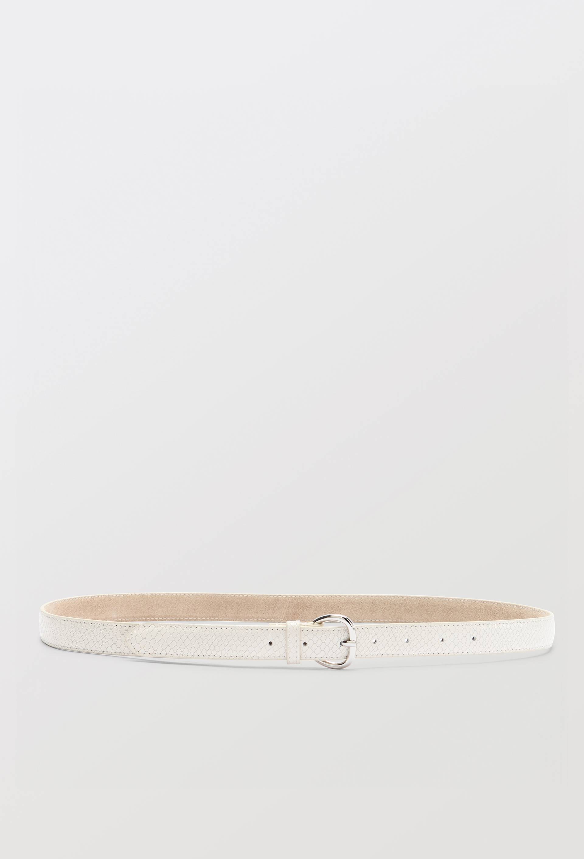 Ceinture en cuir, Blanc, large image number 0