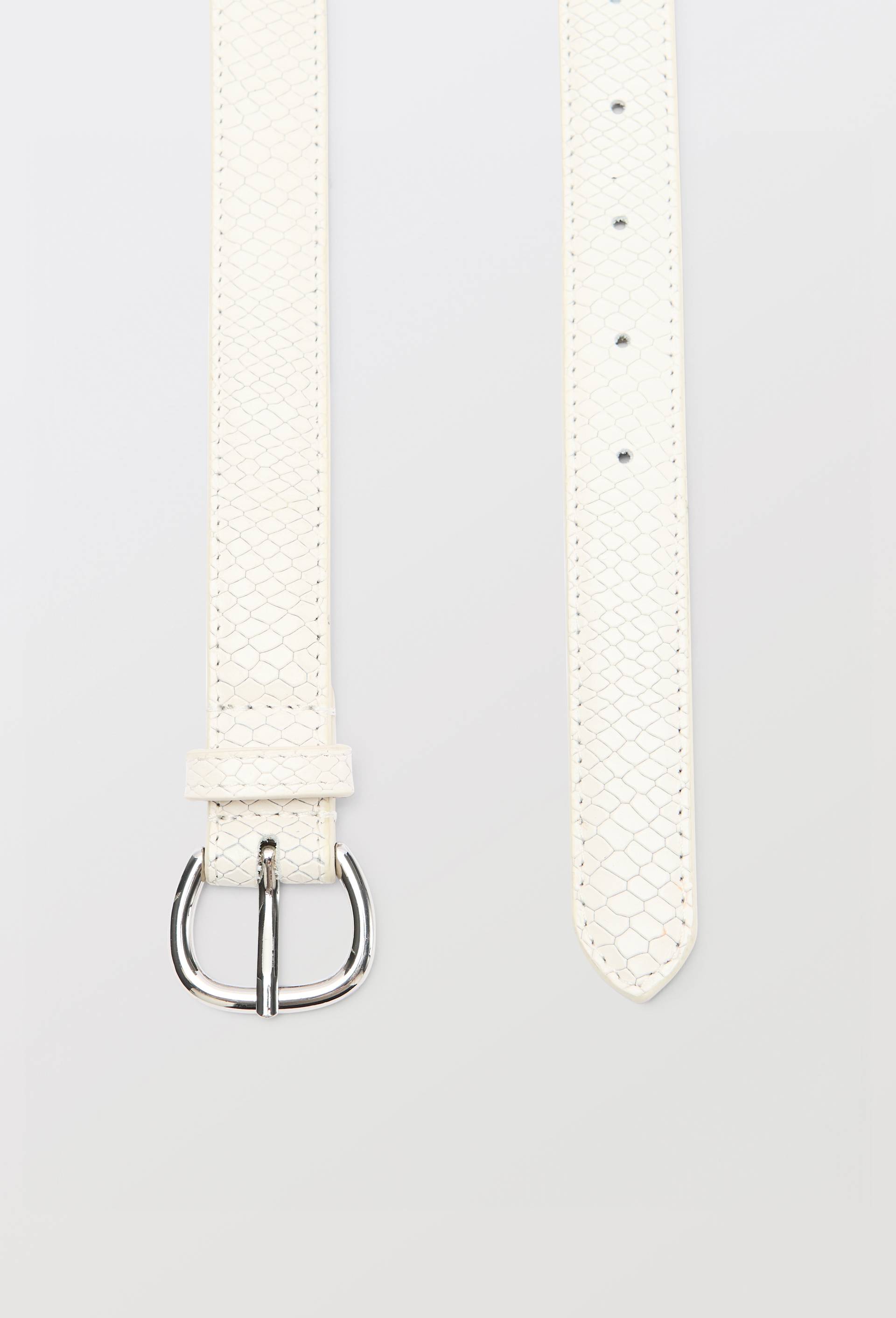 Ceinture en cuir, Blanc, large image number 1.0