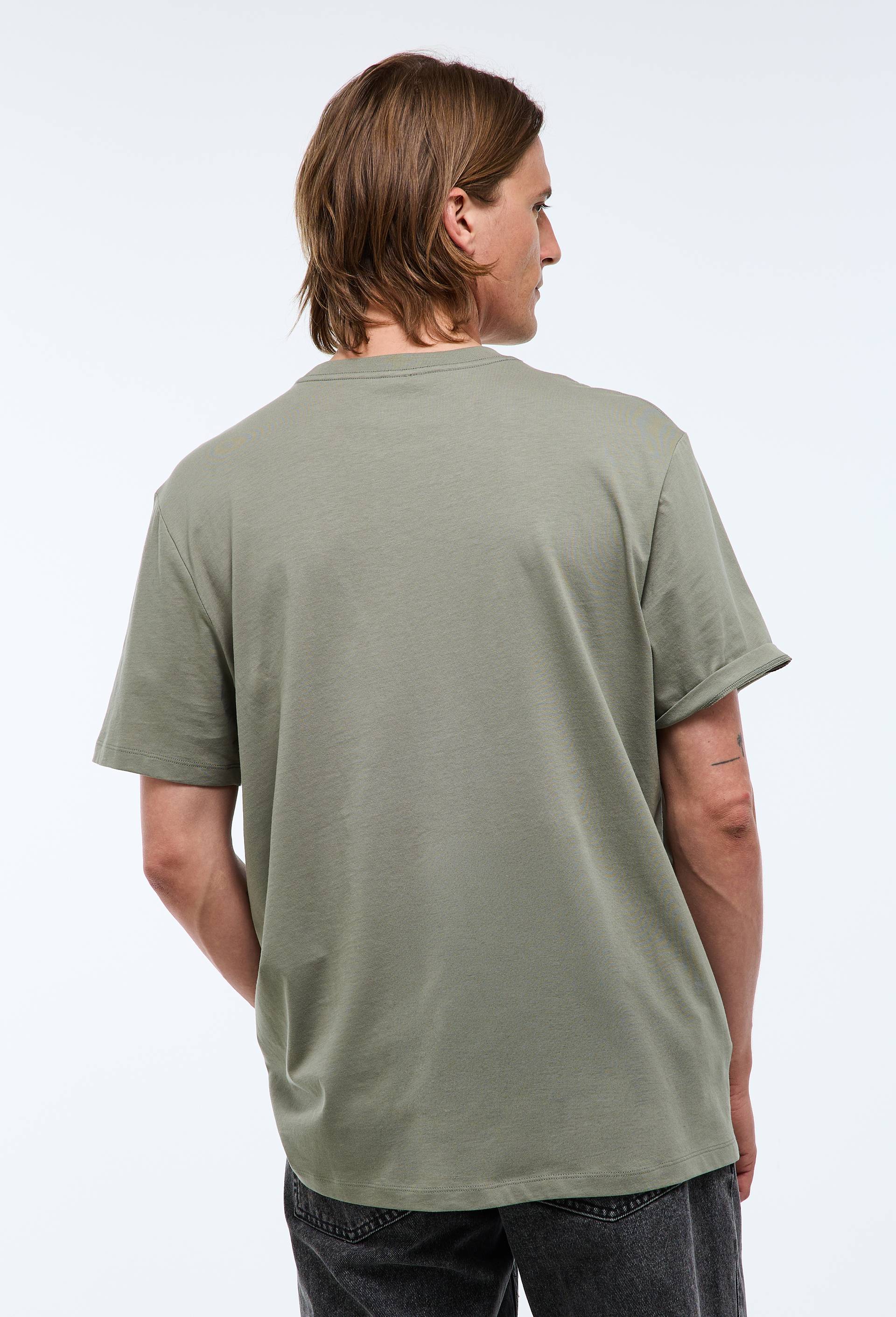 T-shirt manches courtes col rond en coton BIO GOTS, Vert, large image number 1