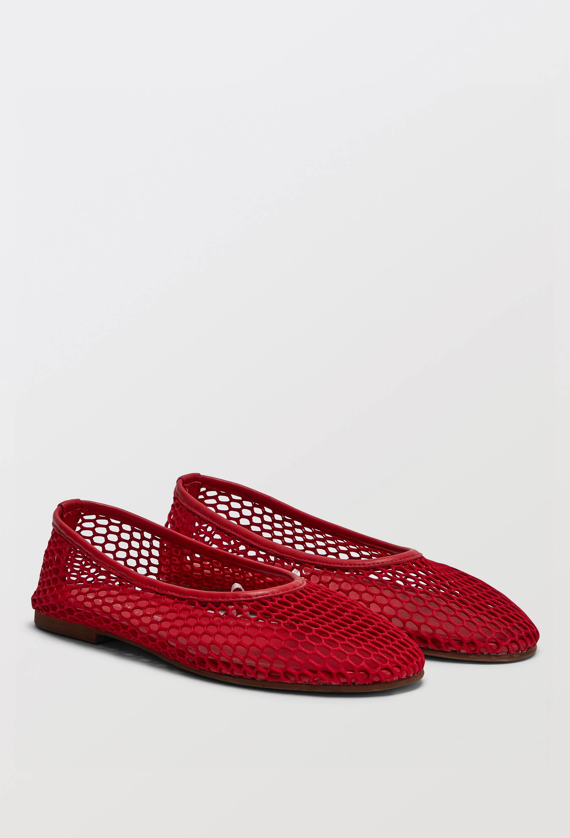 Ballerines en mesh, Rouge, large image number 0