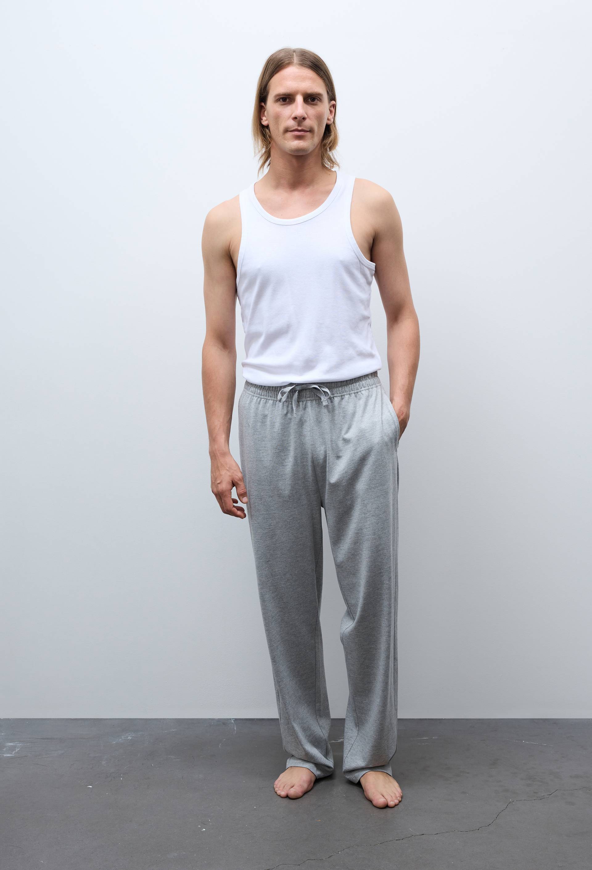 Pantalon de pyjama en coton, Gris, large image number 0.0