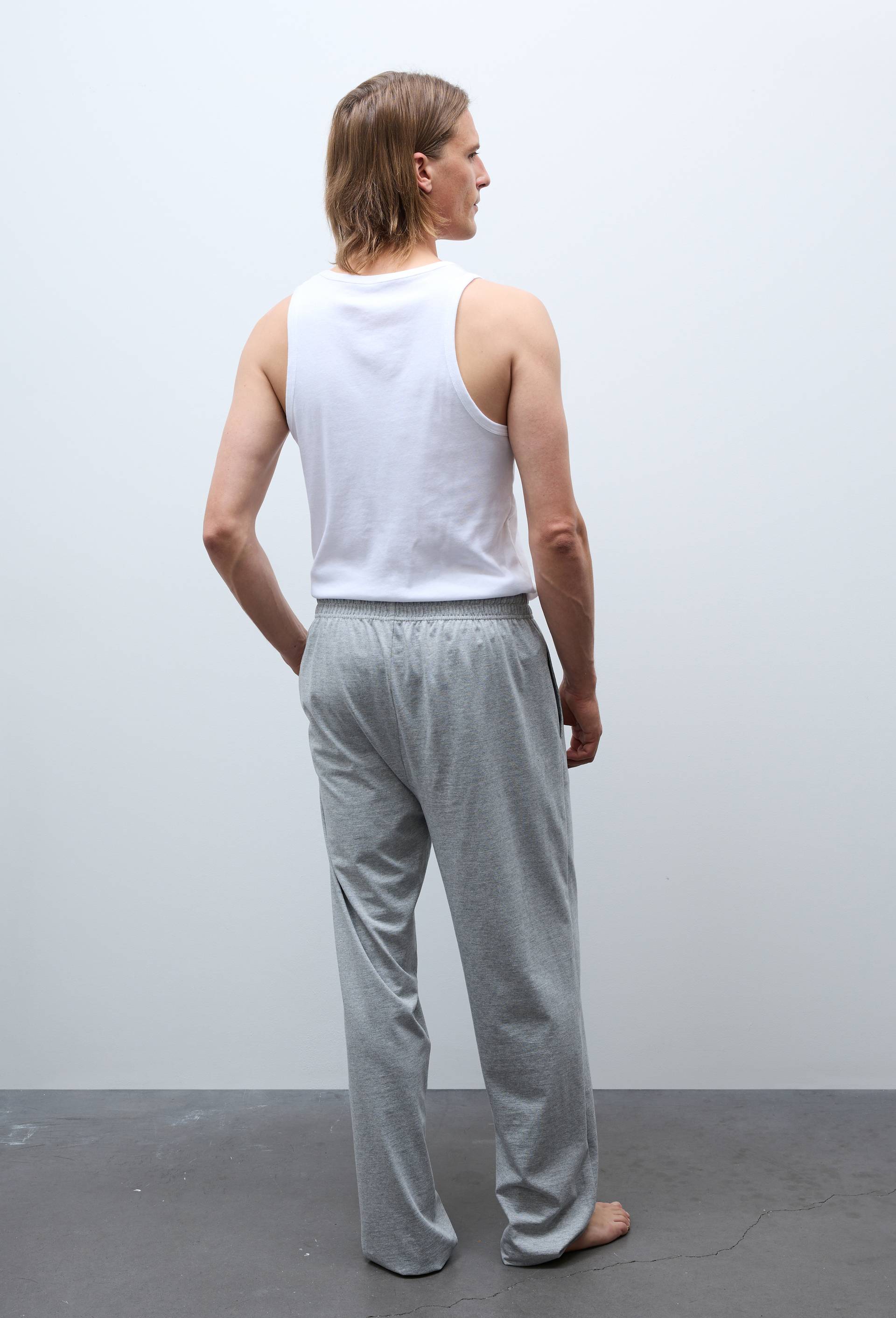 Pantalon de pyjama en coton, Gris, large image number 1
