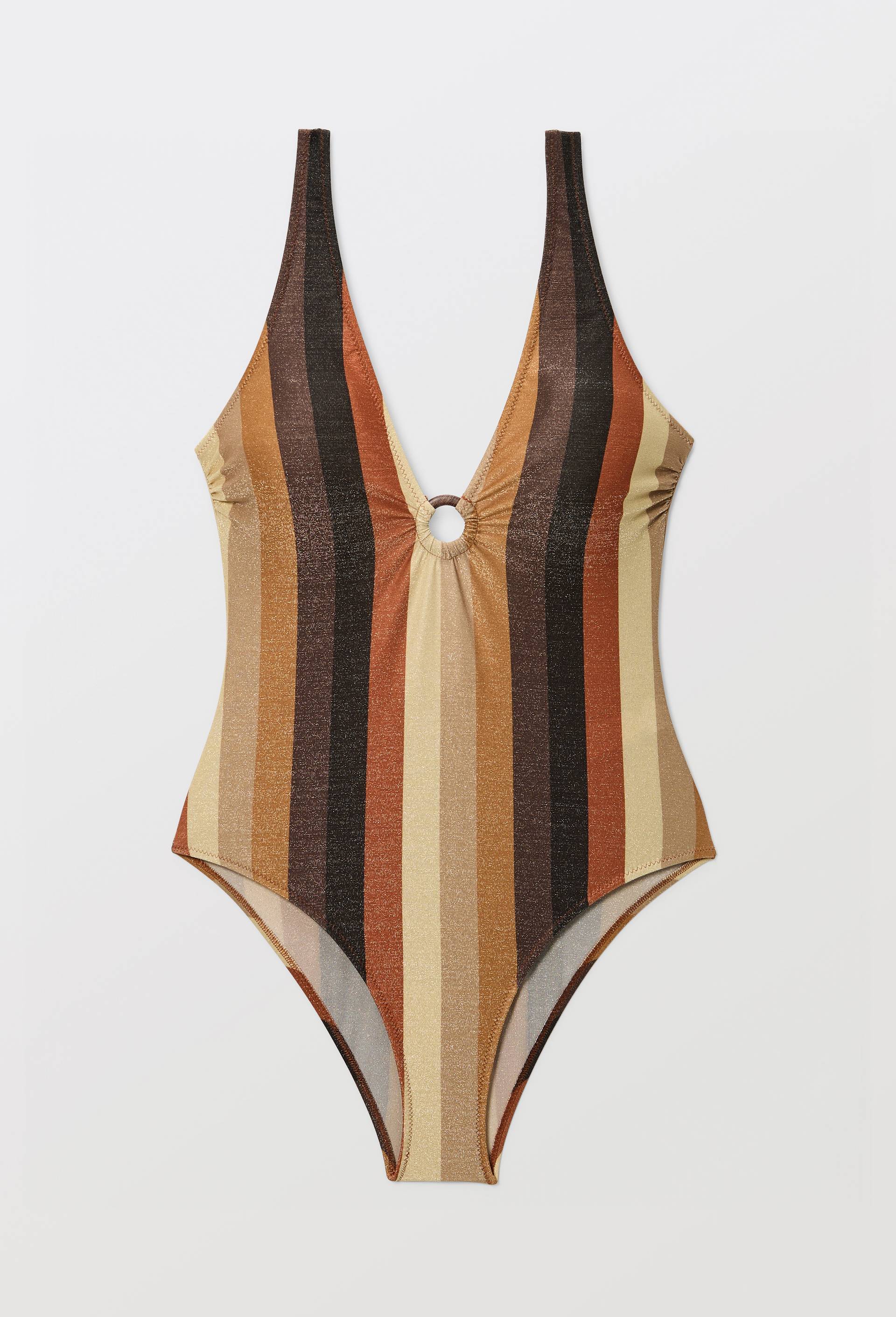 Maillot de bain 1 pi&egrave;ce BARBADE, Brun fonc&eacute;, large image number 2.0