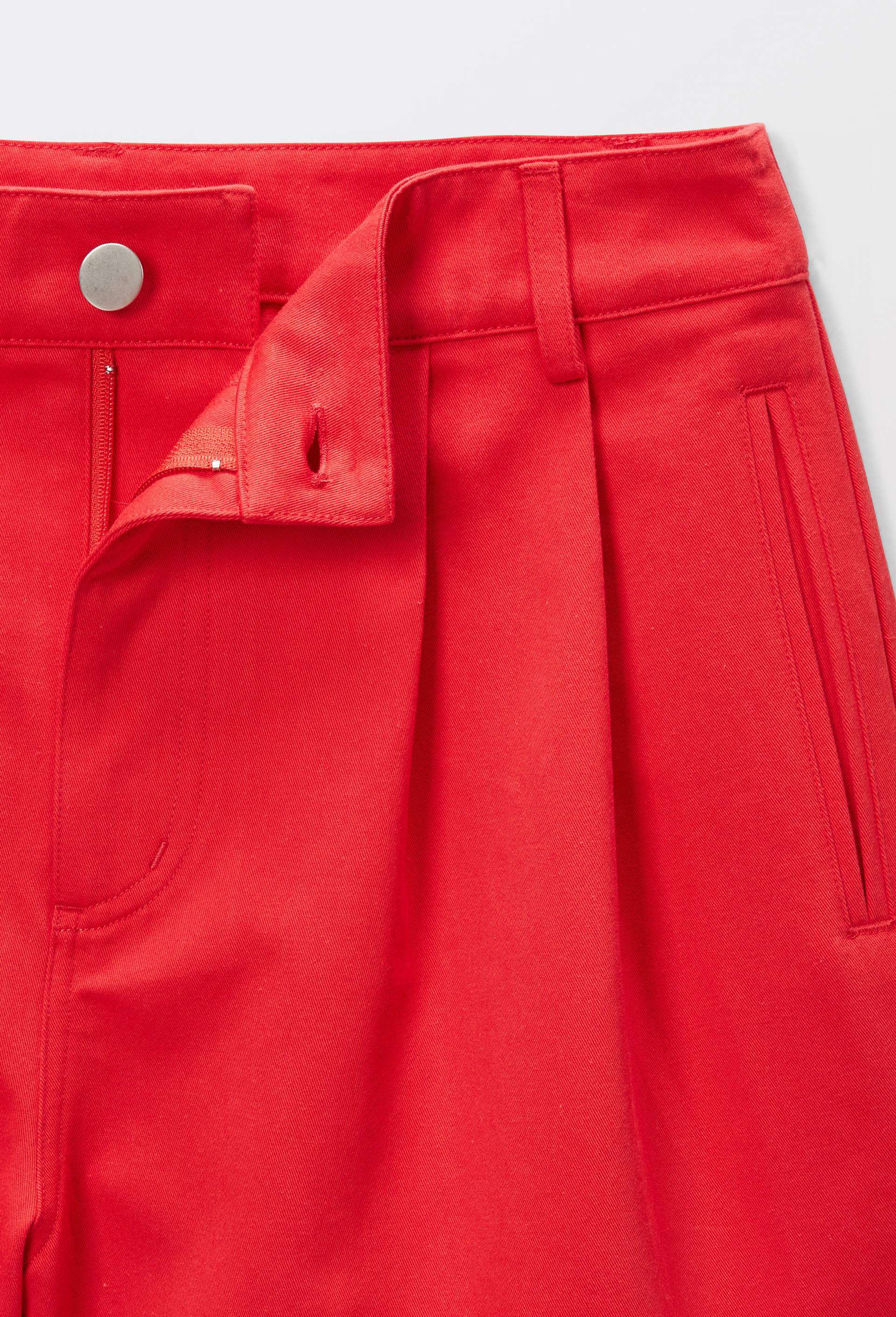 Short en coton, Rouge, large image number 4